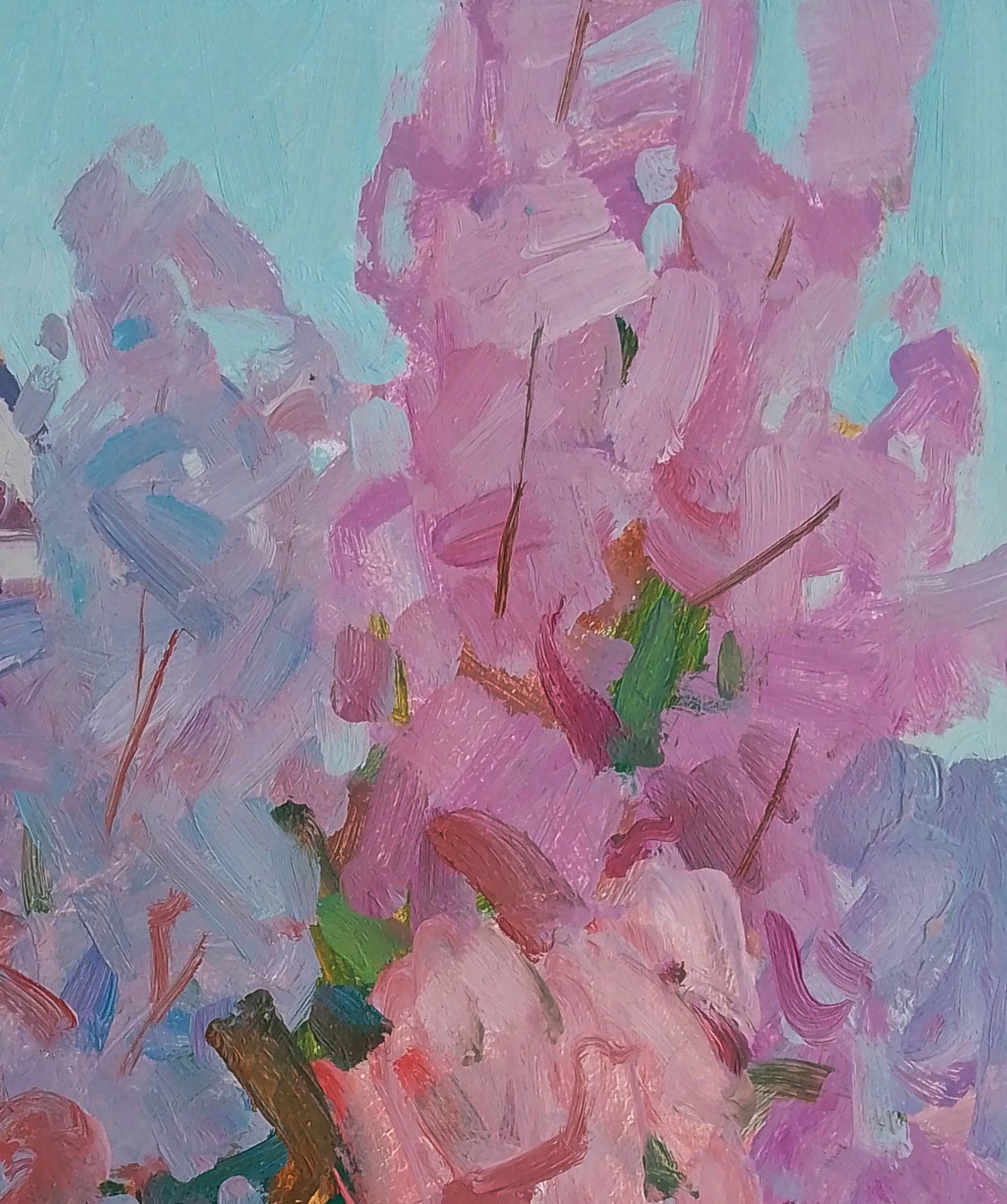 Oil painting Lilacs near the house Igor Tuzhikov - 5