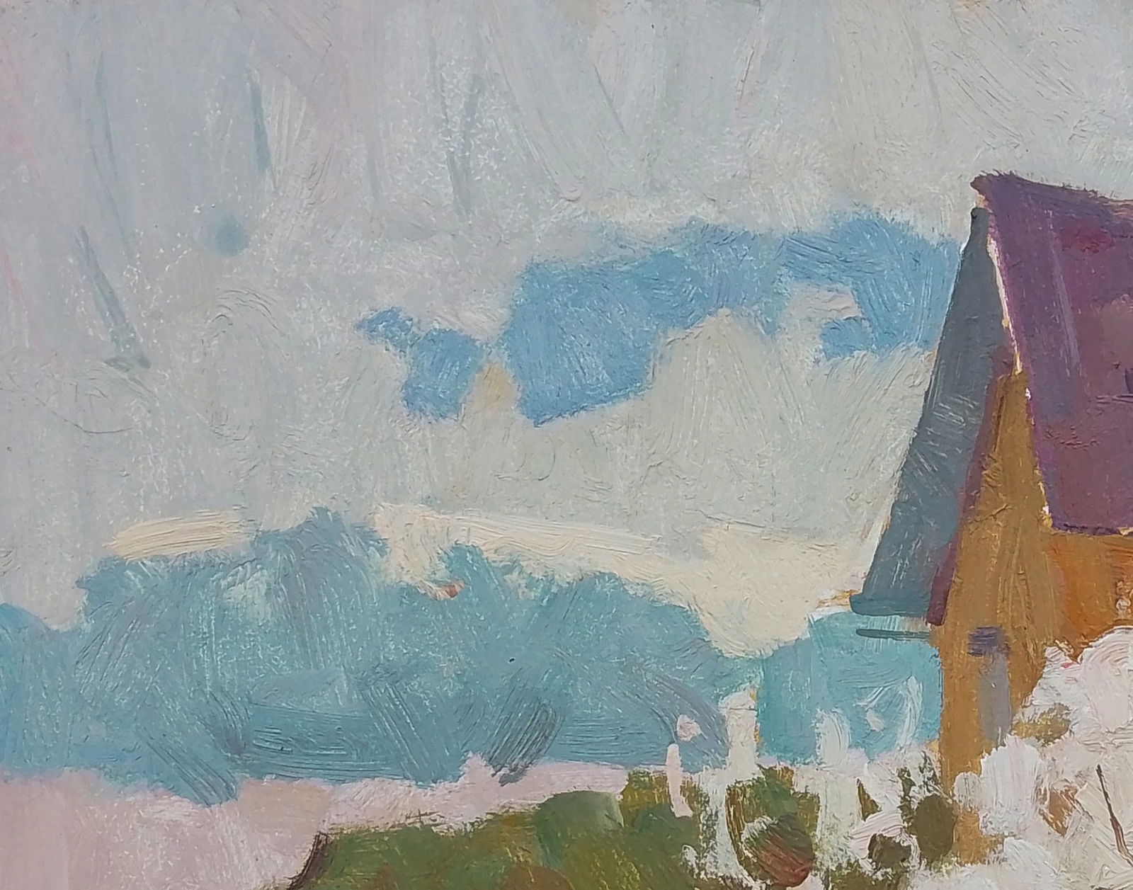 Oil painting May village day Igor Tuzhikov - 4