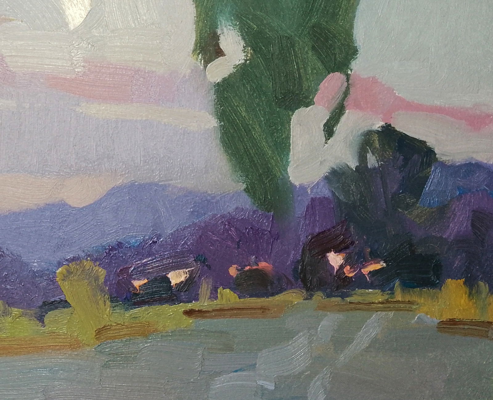 Oil painting Bright evening moon Igor Tuzhikov - 2