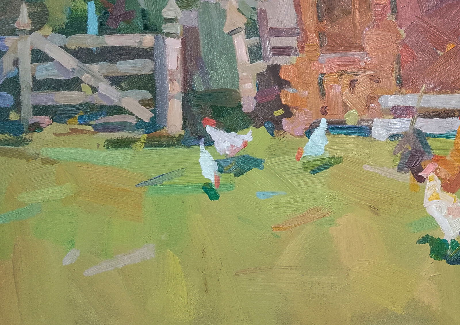 Oil painting Country chickens Igor Tuzhikov - 3