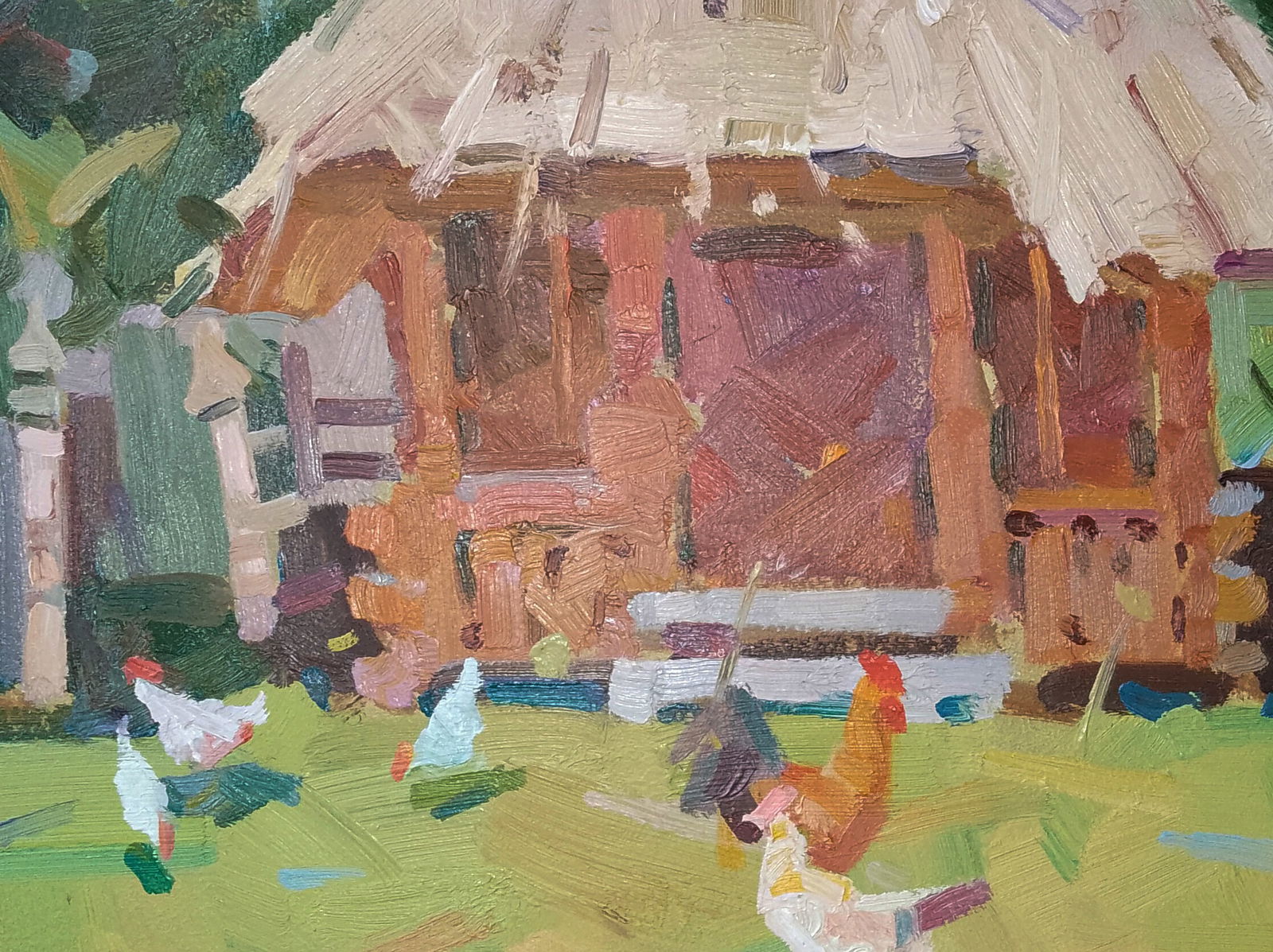 Oil painting Country chickens Igor Tuzhikov - 6