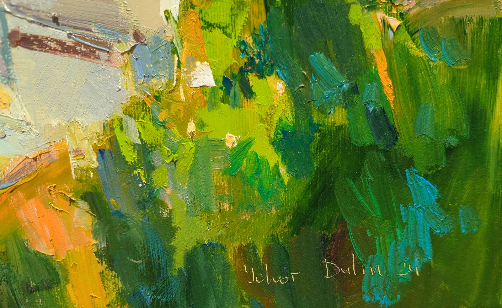 Oil painting Coastal city of Amalfi Yegor Dulin - 2