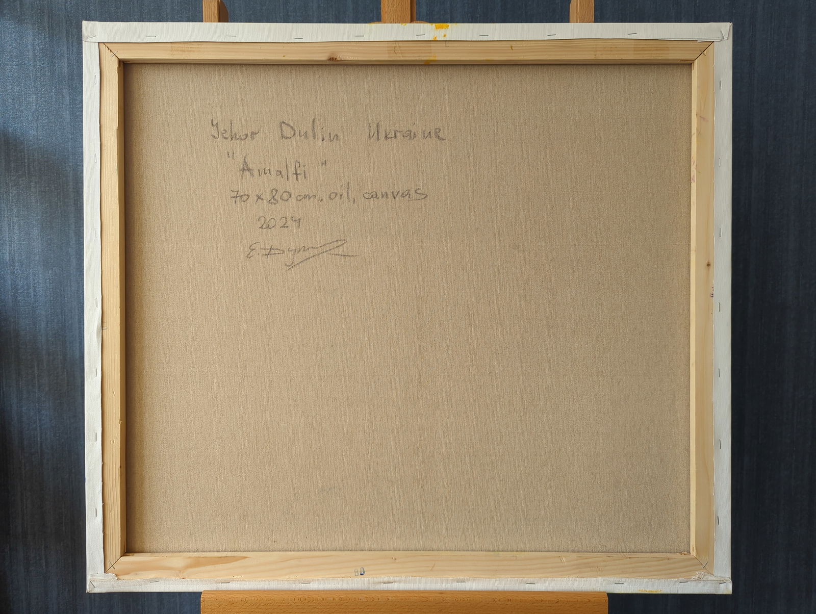 Oil painting Coastal city of Amalfi Yegor Dulin - 8