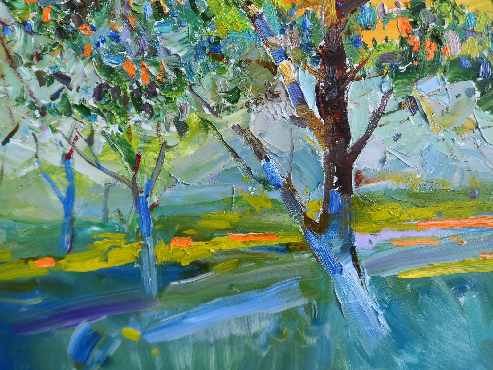 Oil painting Gardens in the Park Yegor Dulin - 4