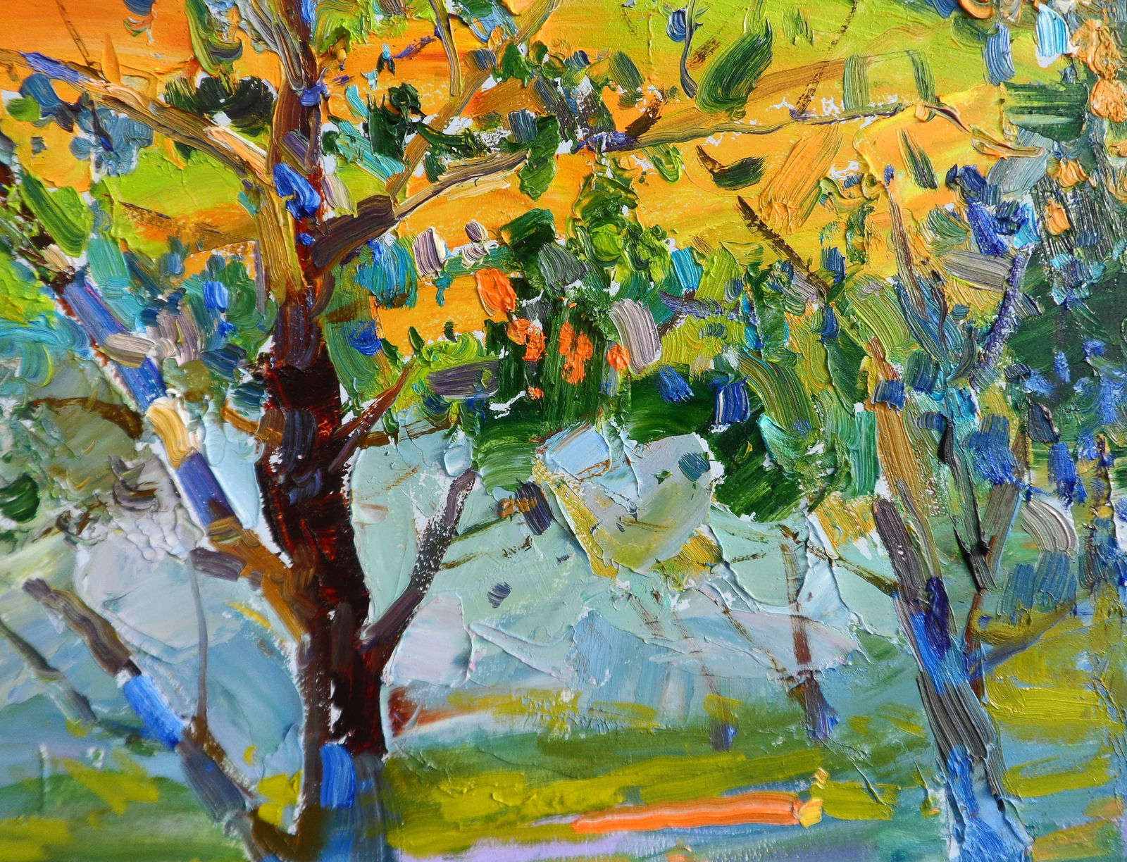 Oil painting Gardens in the Park Yegor Dulin - 5