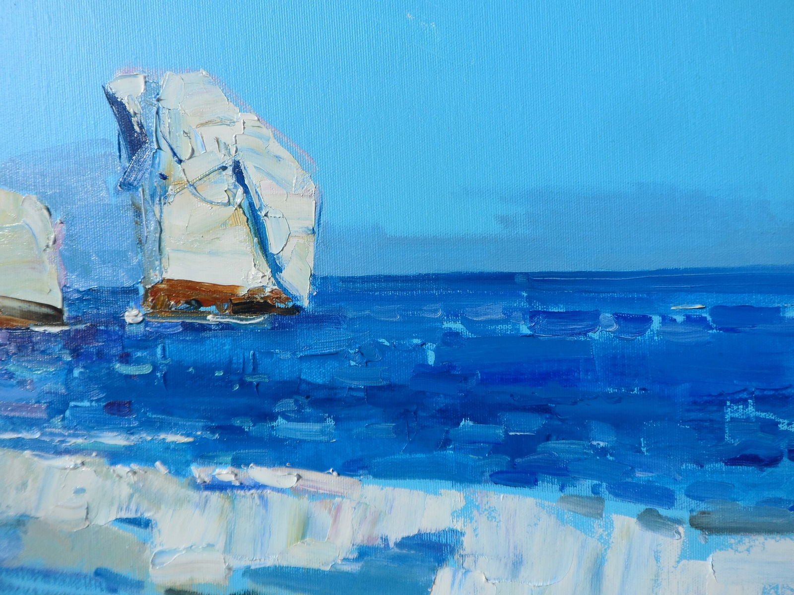 Oil painting Sea coast of Italy Yegor Dulin - 5