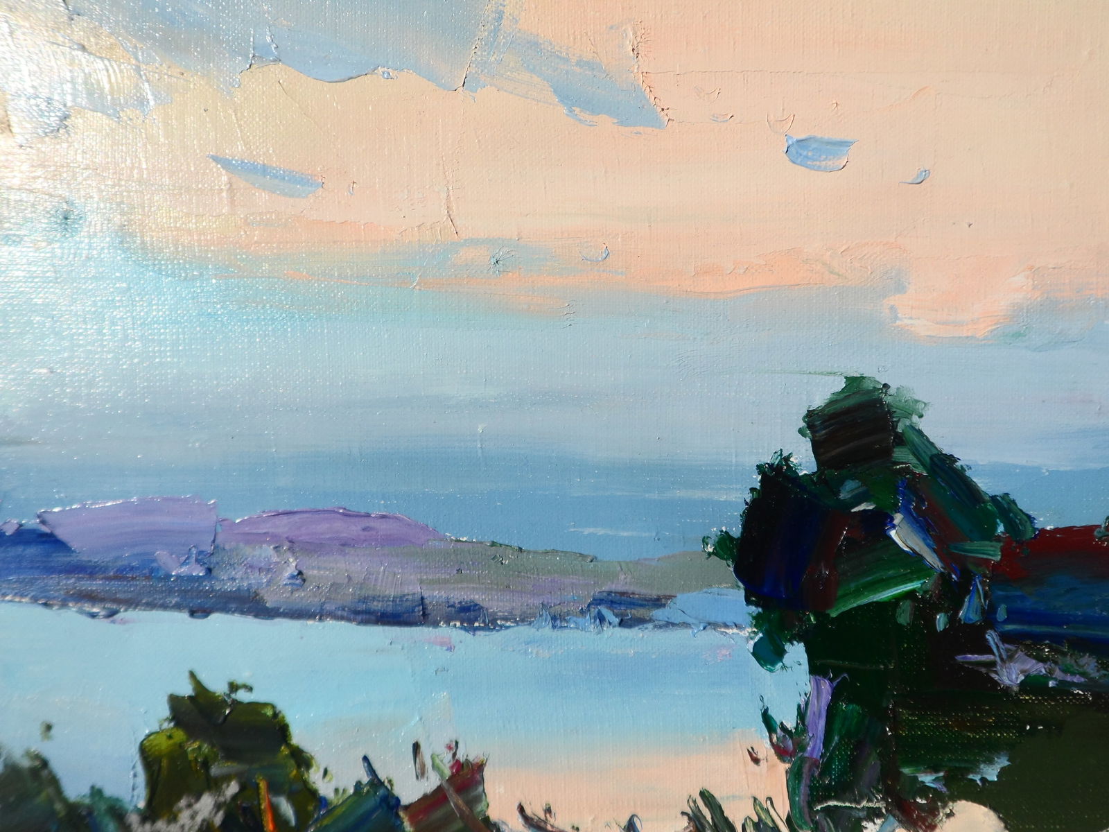 Oil painting Evening of silence by the river Yegor Dulin - 6