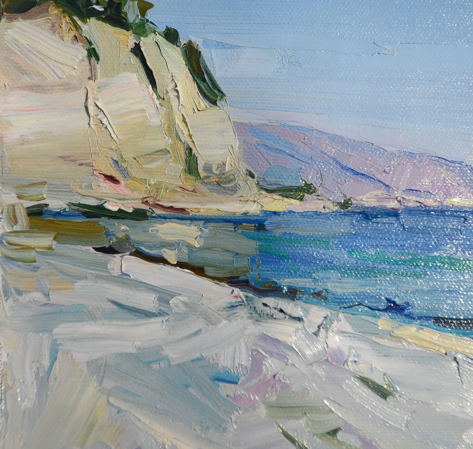 Oil painting Sunny Sea Early Morning Yegor Dulin - 3