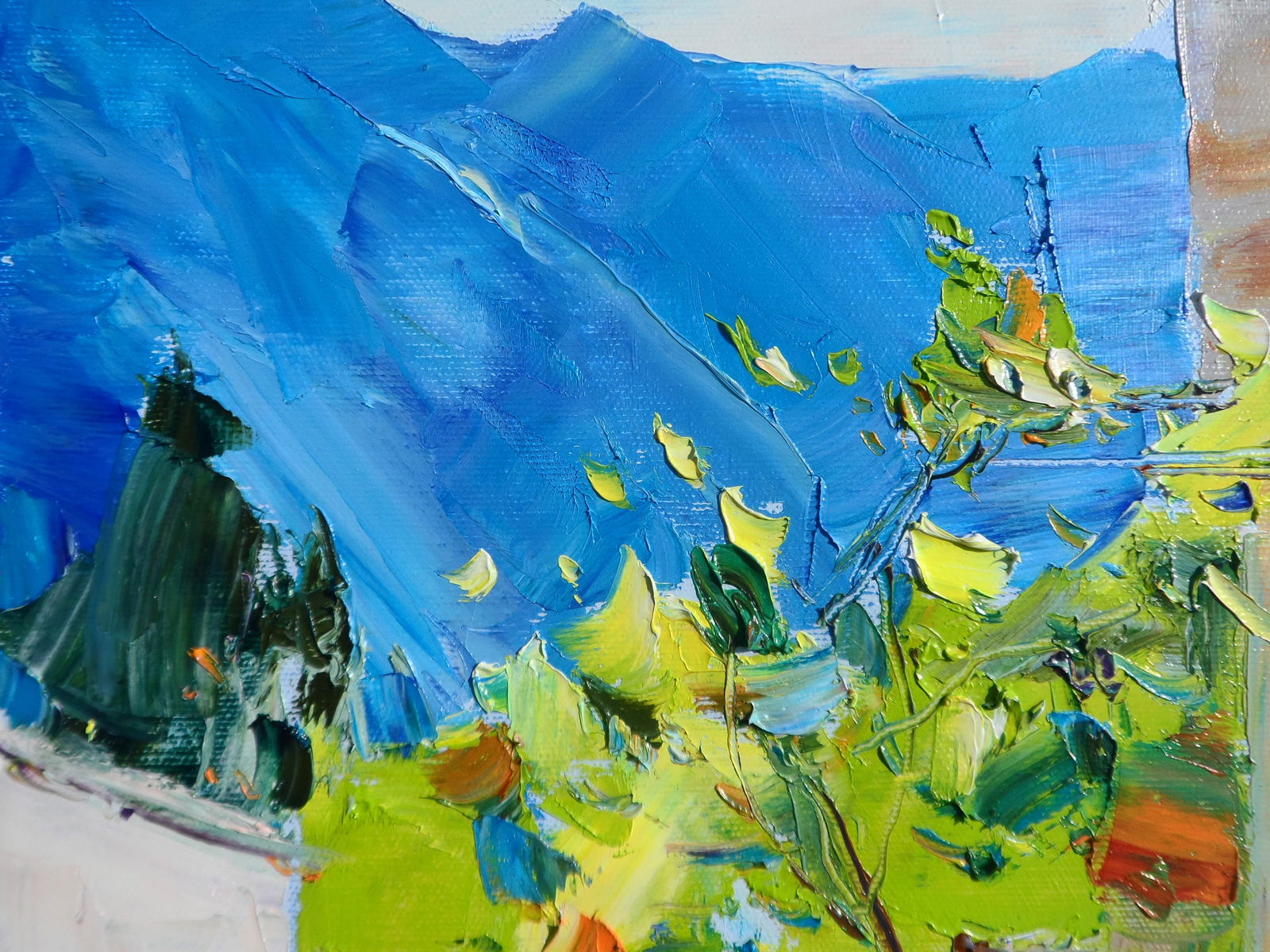 Oil painting Sunny Day in a Coastal City Yegor Dulin - 5