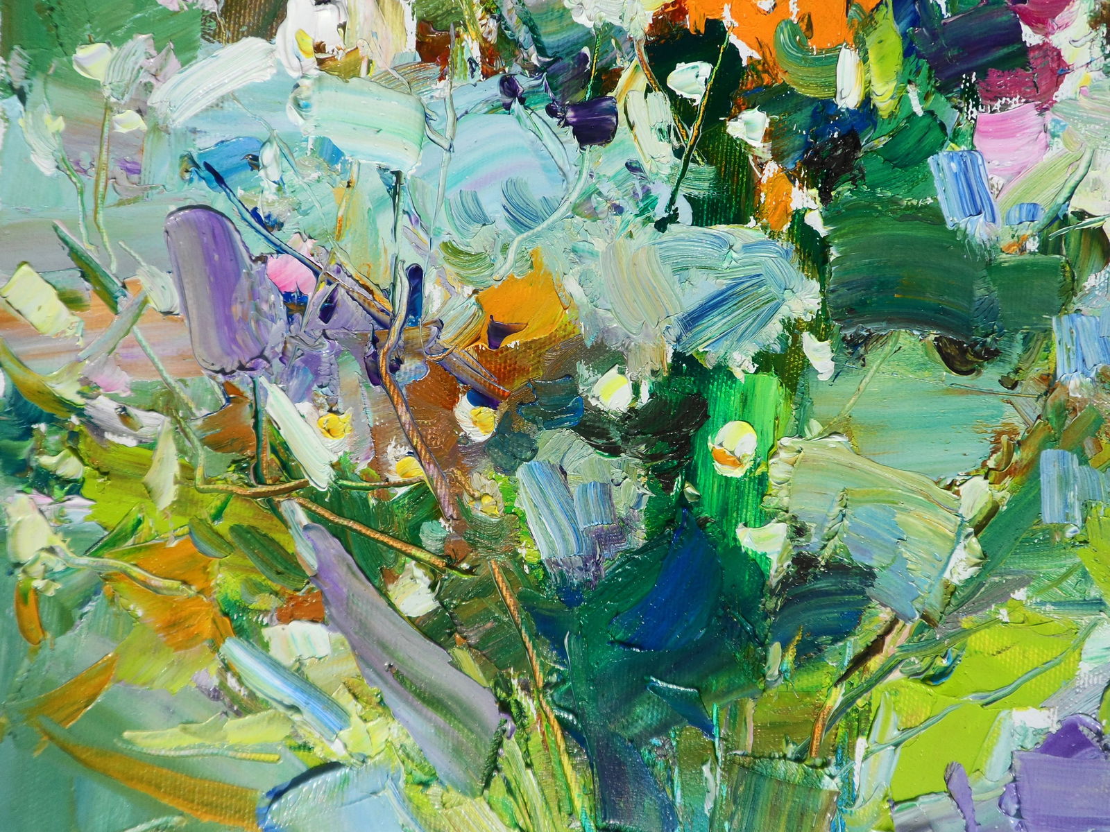 Oil painting Wildflowers in a Vase Yegor Dulin - 4