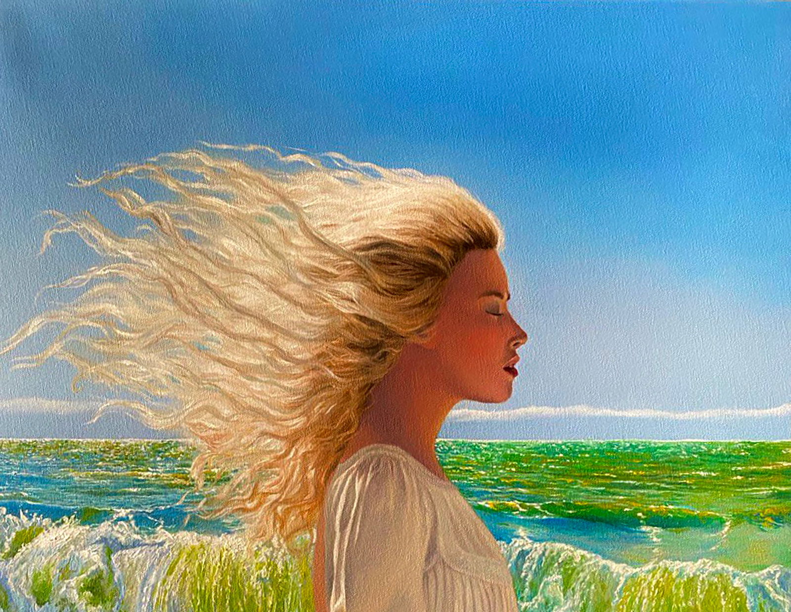 Oil painting Sea breeze Kateryna Bukuros - 6