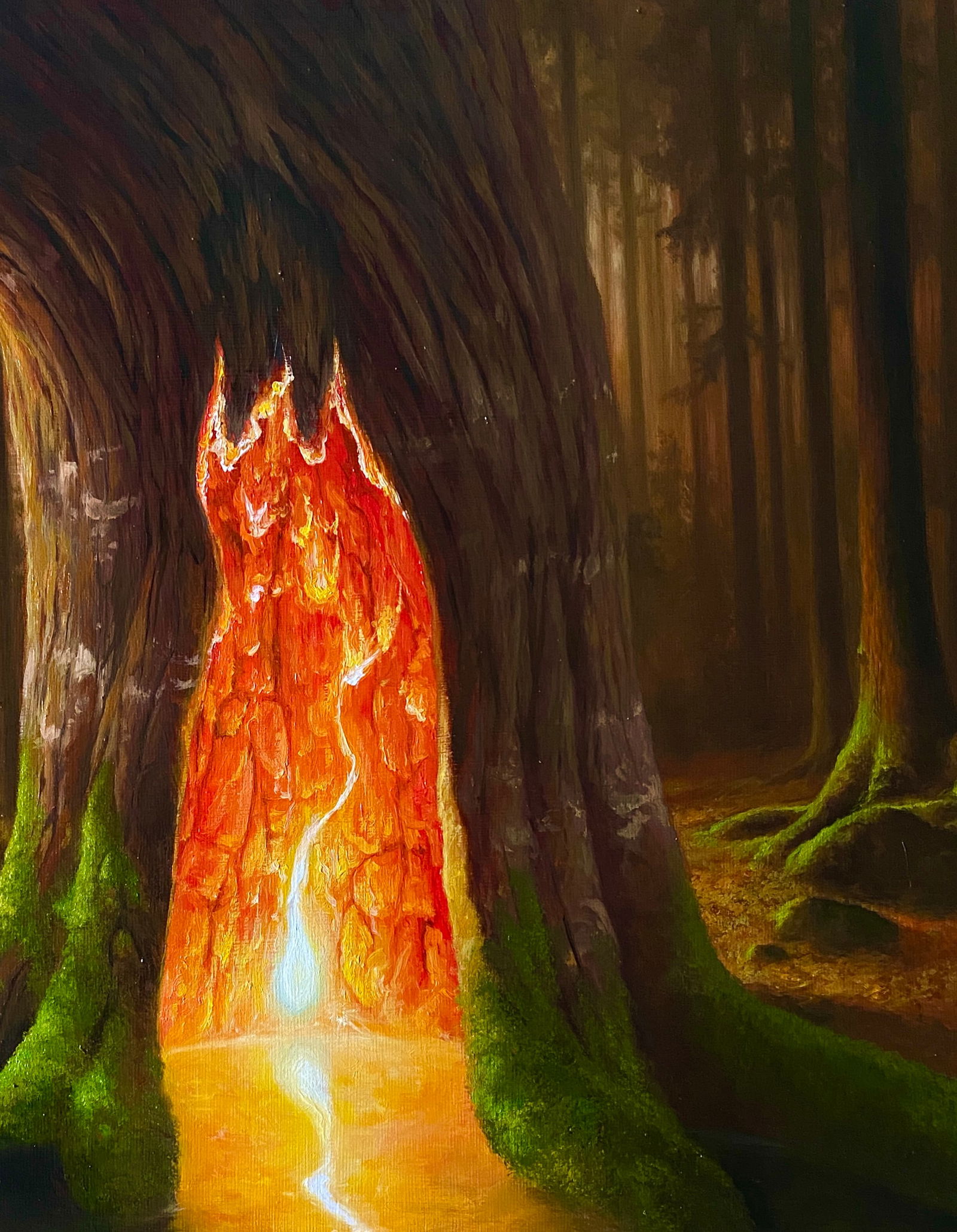 Oil painting The Secret in the Forest Kateryna Bukuros - 3