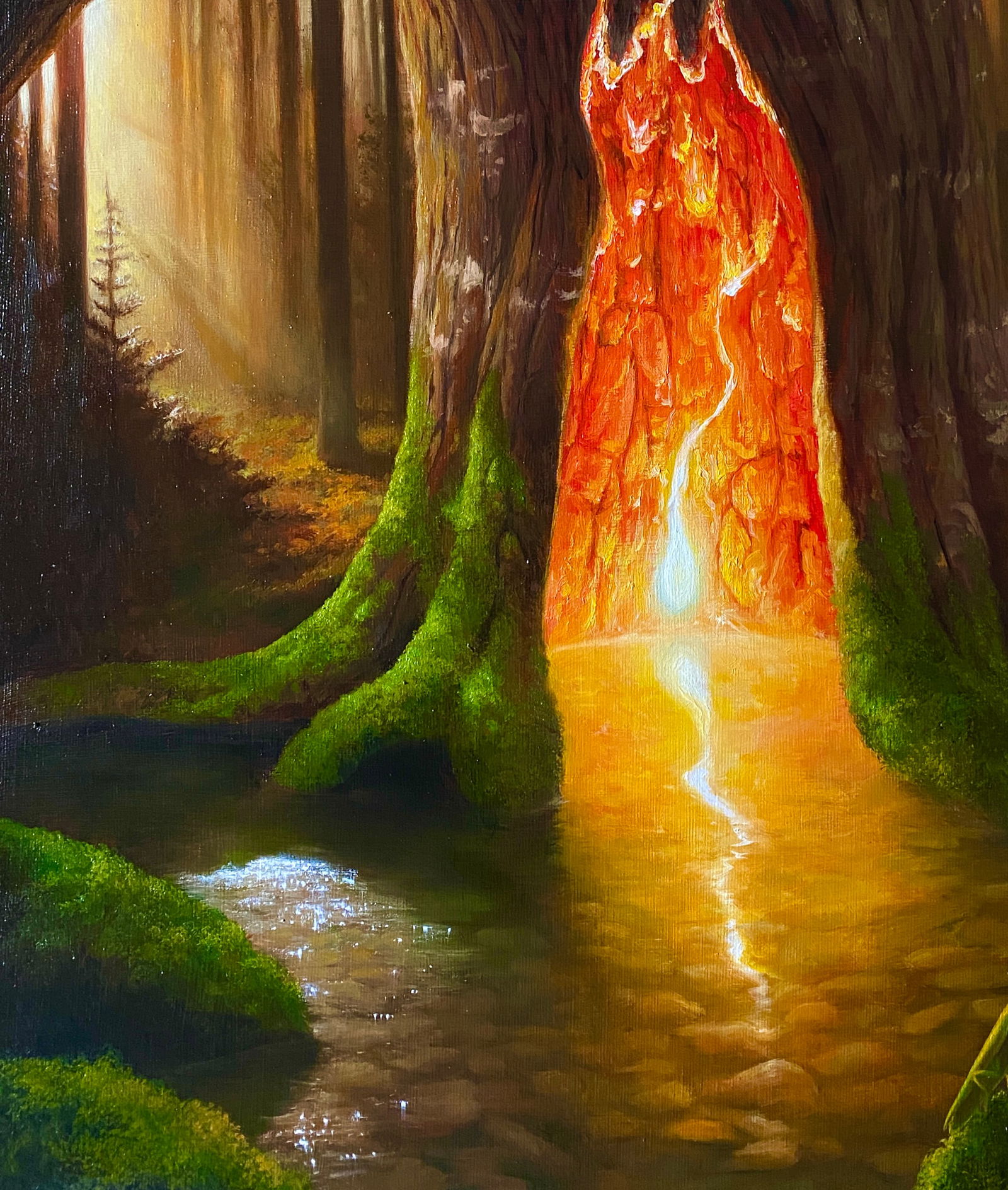 Oil painting The Secret in the Forest Kateryna Bukuros - 4