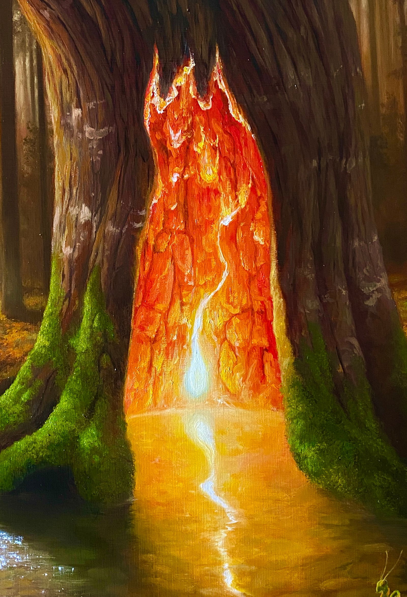 Oil painting The Secret in the Forest Kateryna Bukuros - 6