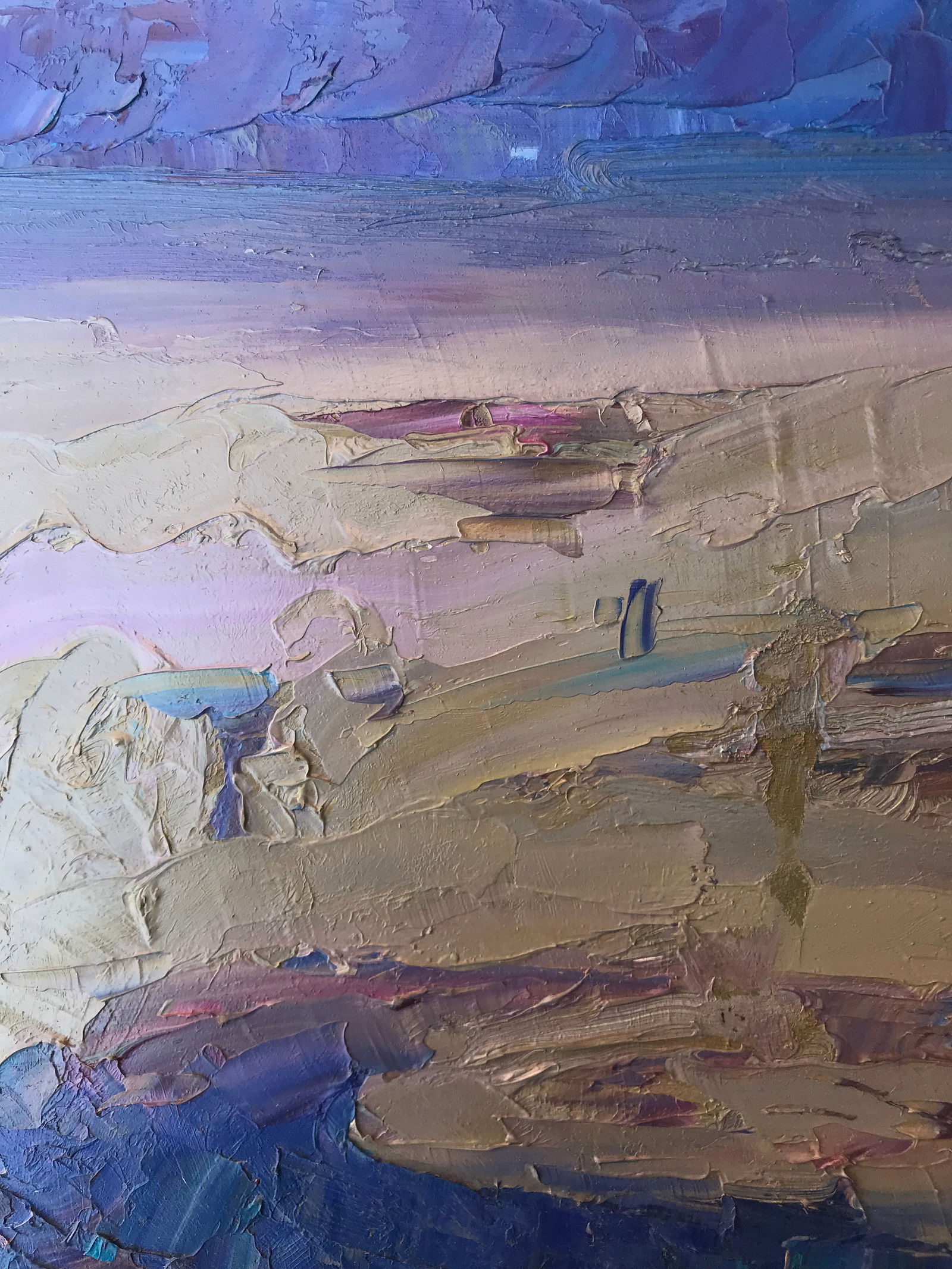 Abstract Oil painting big migration Onyshchenko - 3