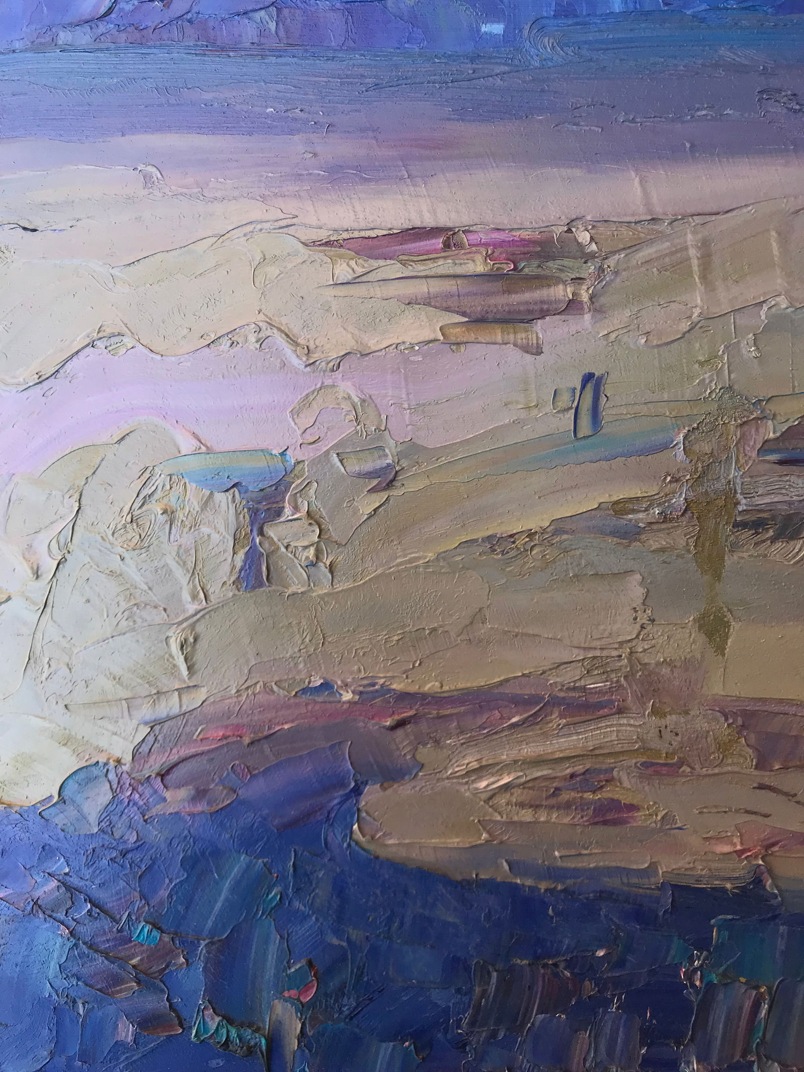 Abstract Oil painting big migration Onyshchenko - 4