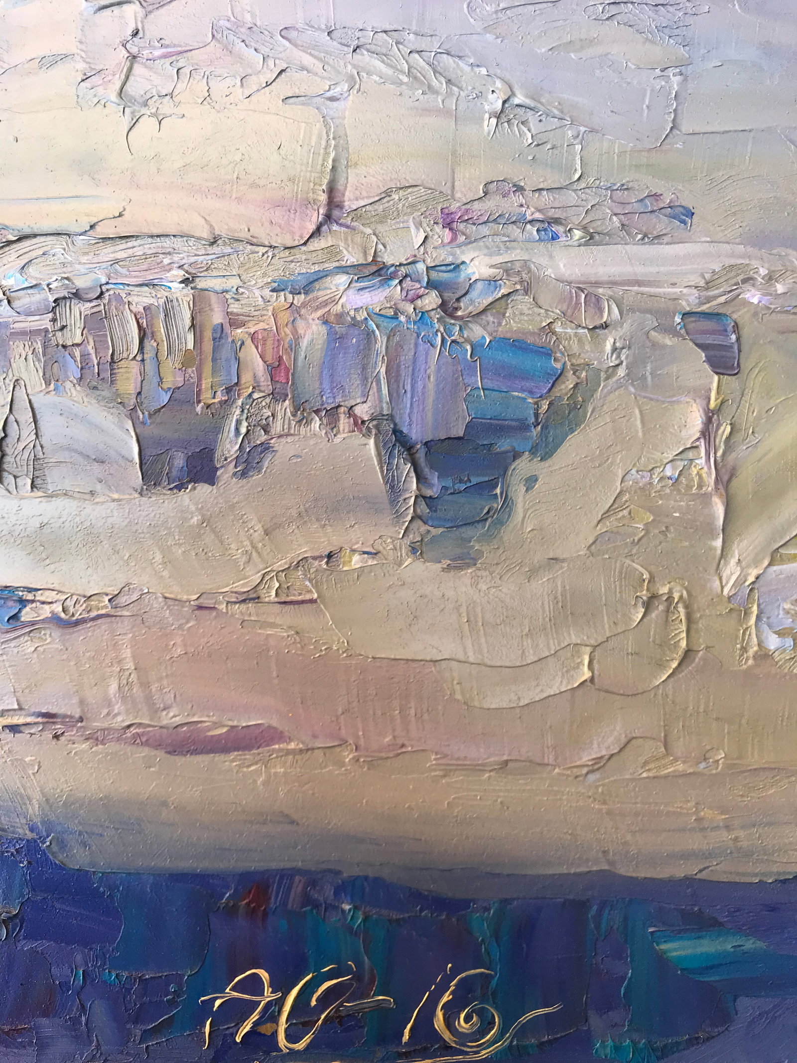 Abstract Oil painting big migration Onyshchenko - 9