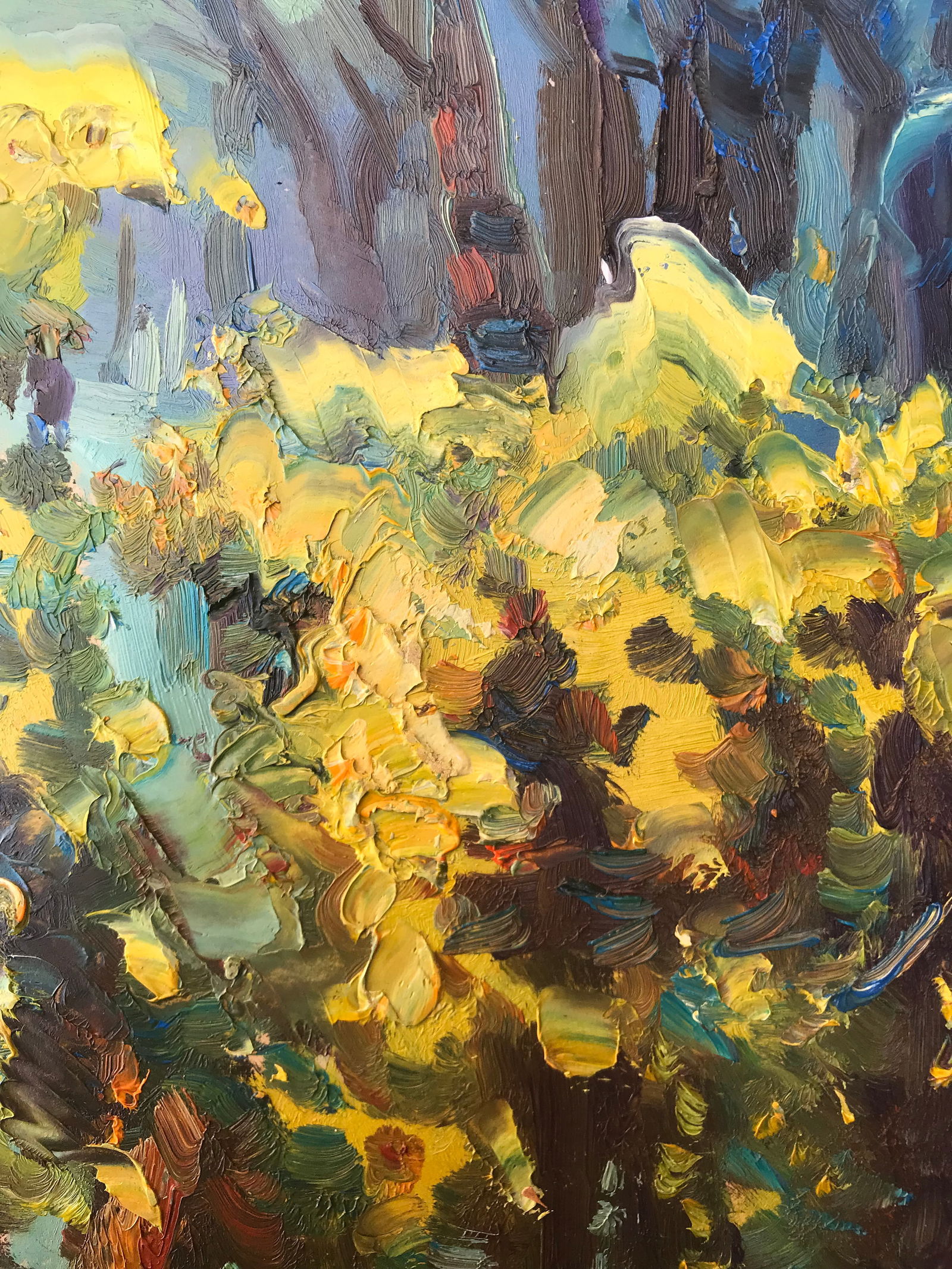 Abstract Oil painting Autumn flowers Onyshchenko - 7