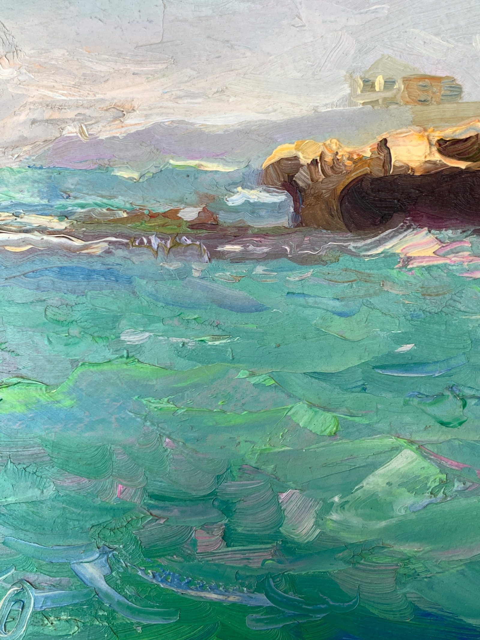 Oil painting Mediterranean coast Onyshchenko - 4