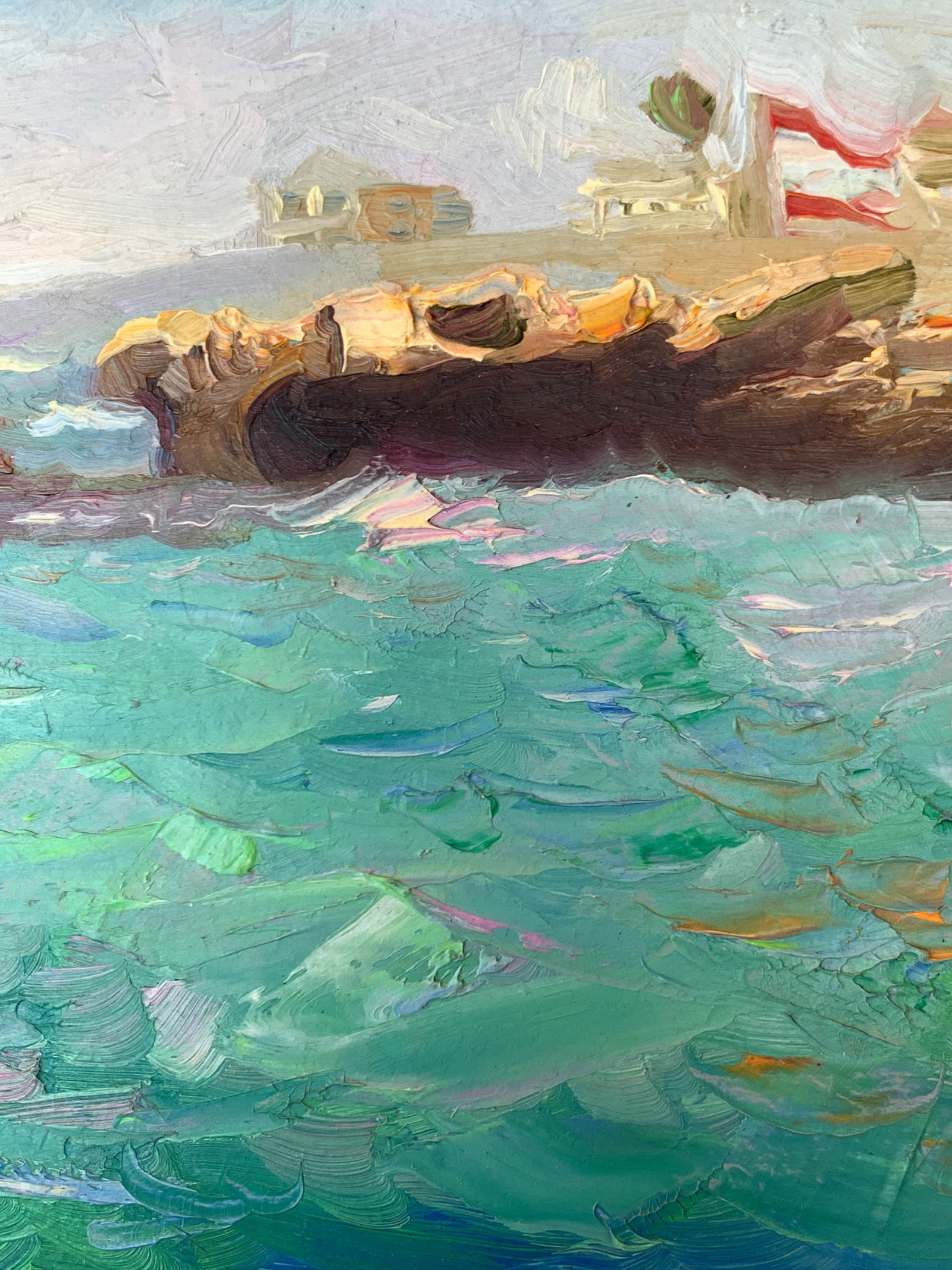 Oil painting Mediterranean coast Onyshchenko - 7