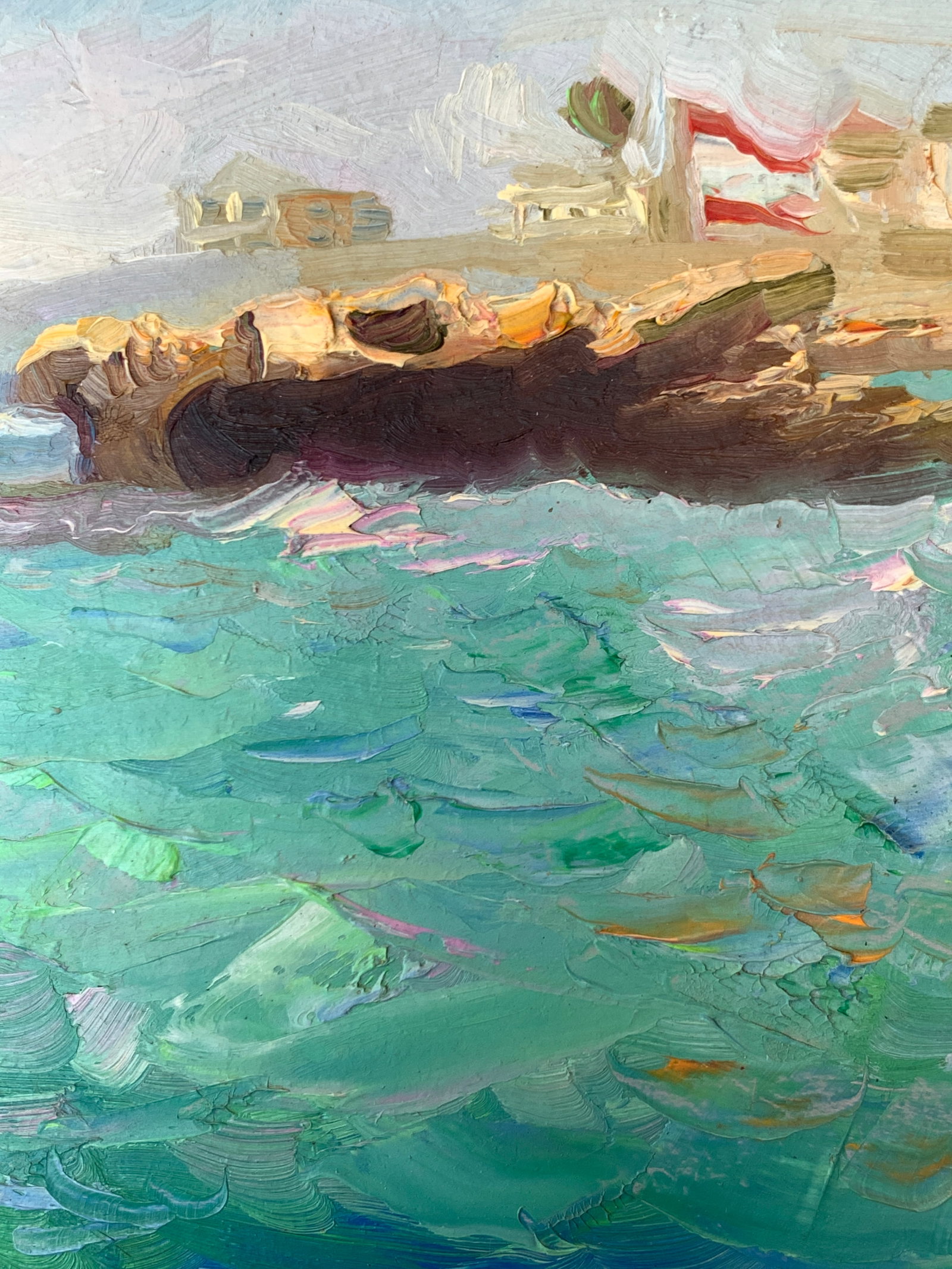 Oil painting Mediterranean coast Onyshchenko - 8
