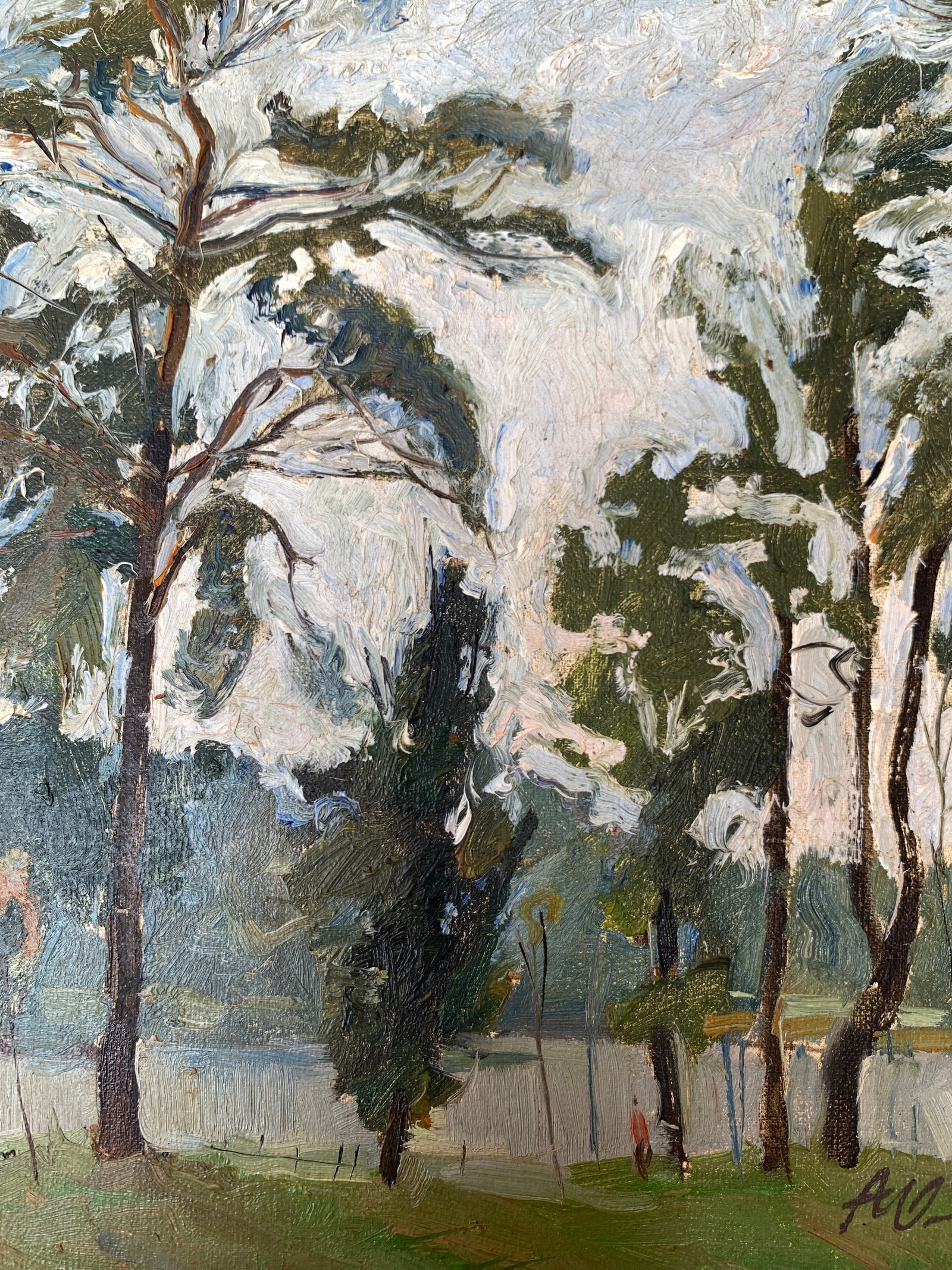 Oil painting Kyiv outskirts Onyshchenko - 6