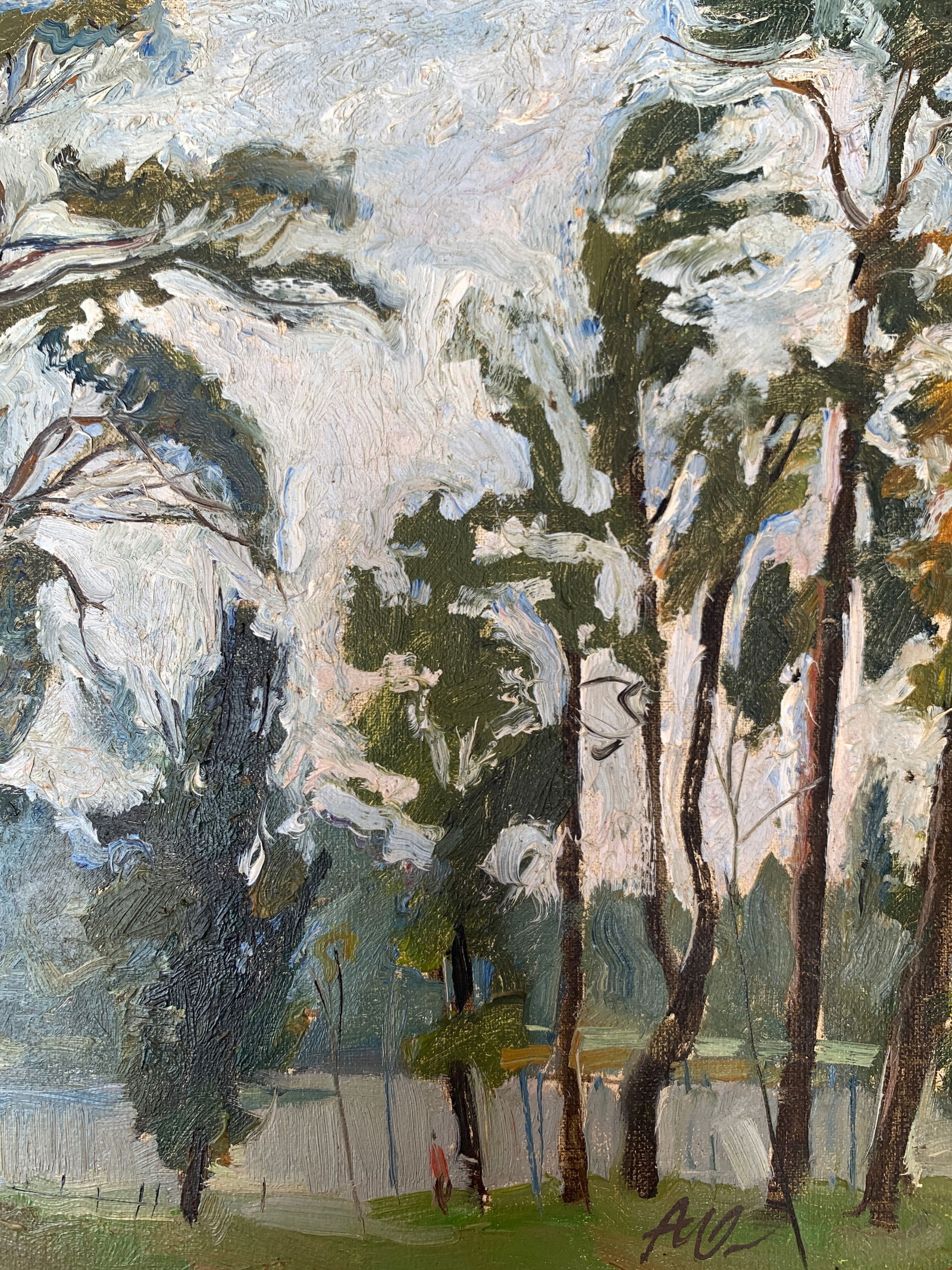 Oil painting Kyiv outskirts Onyshchenko - 7