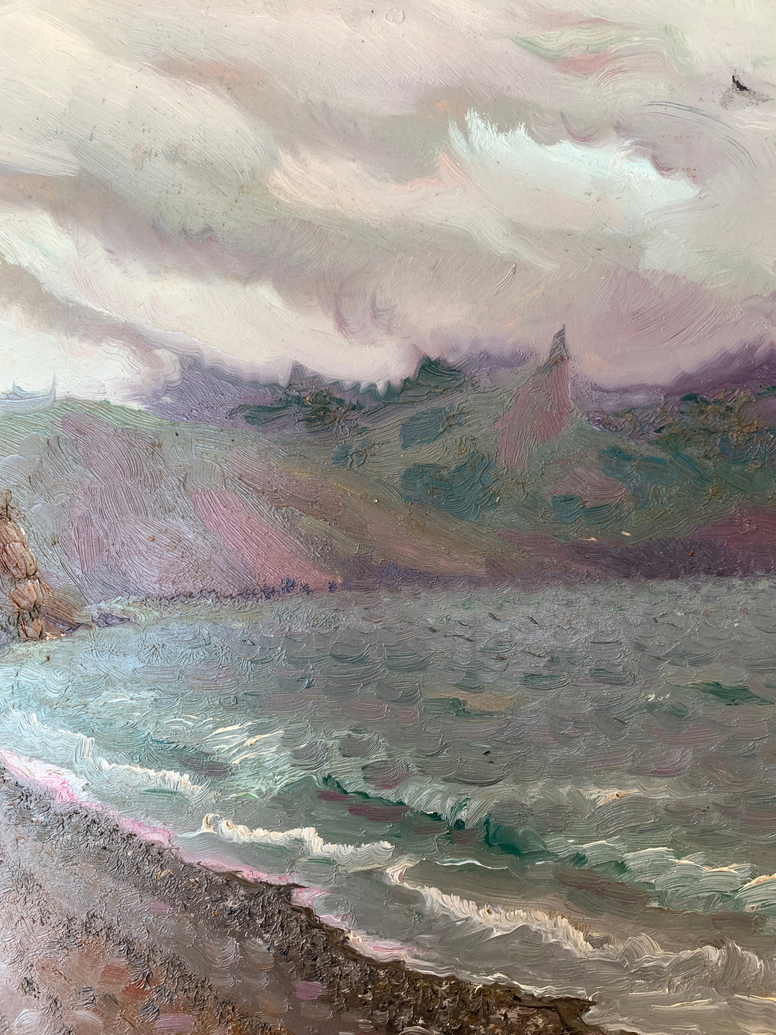 Oil painting Sea surf Onyshchenko - 3