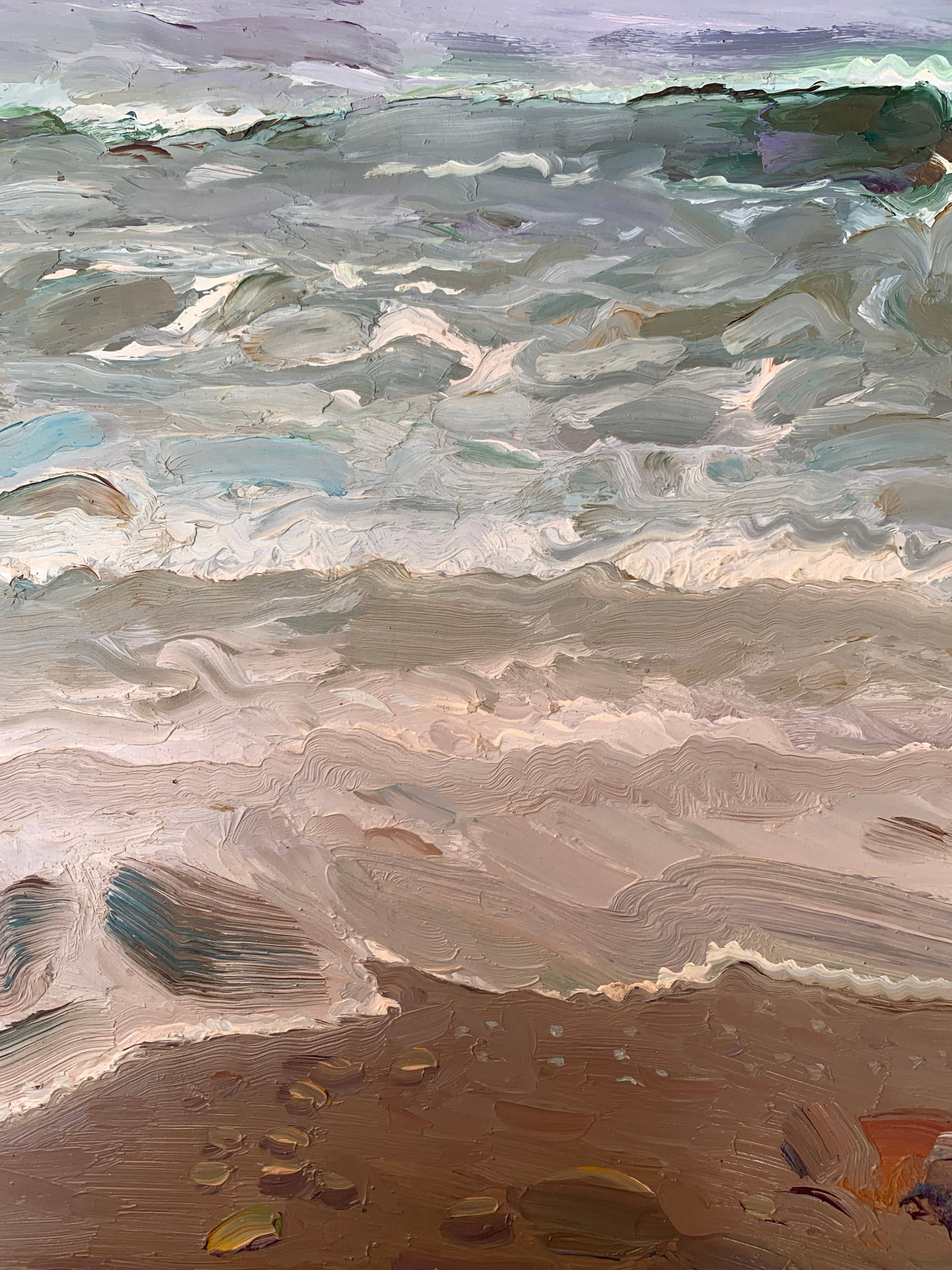 Oil painting Spring seashore Onyshchenko - 6