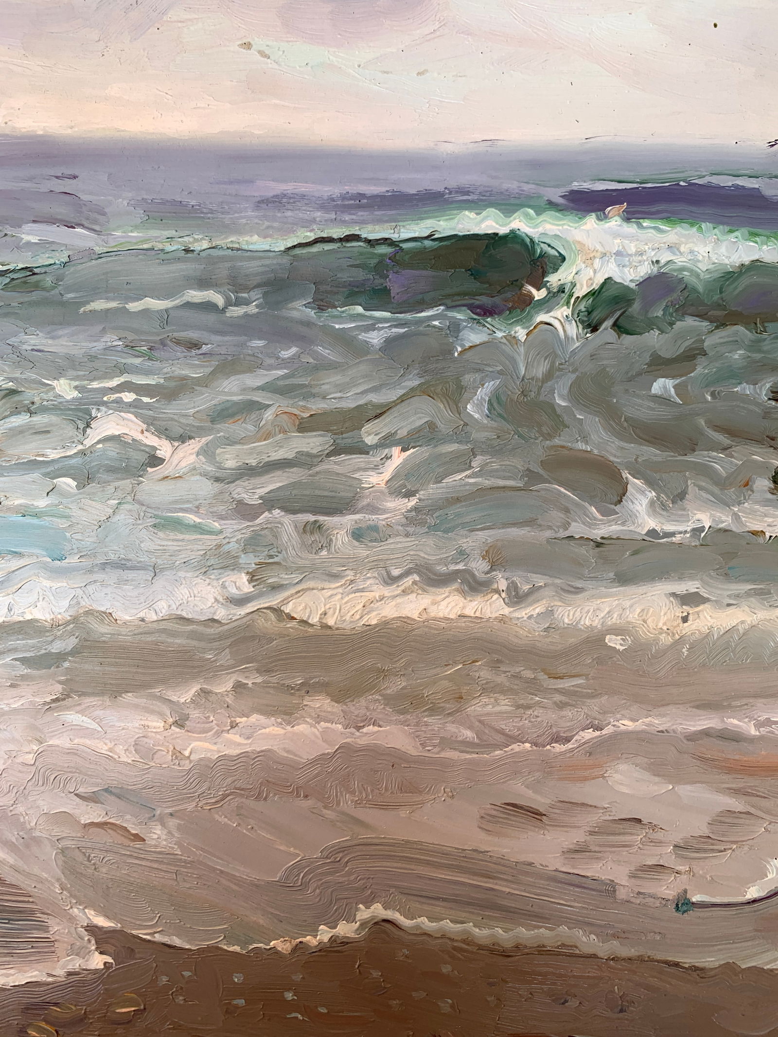 Oil painting Spring seashore Onyshchenko - 7