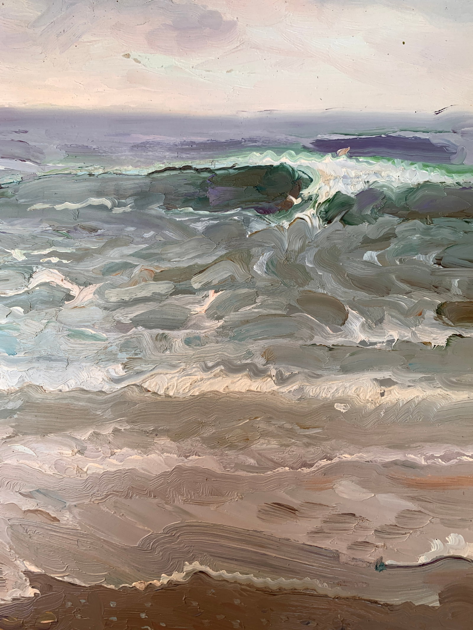 Oil painting Spring seashore Onyshchenko - 8