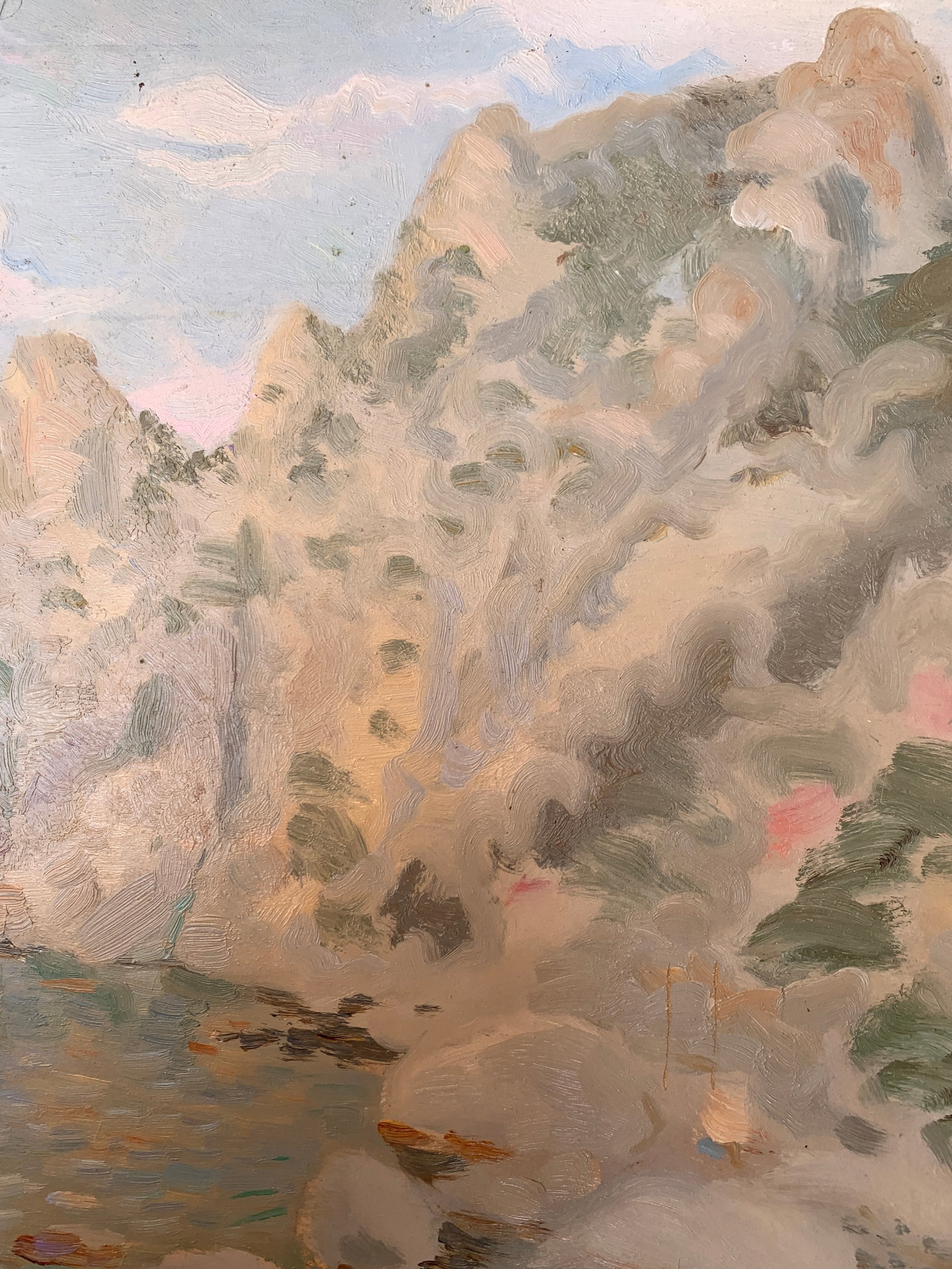 Oil painting Rocks in the morning Onyshchenko - 6