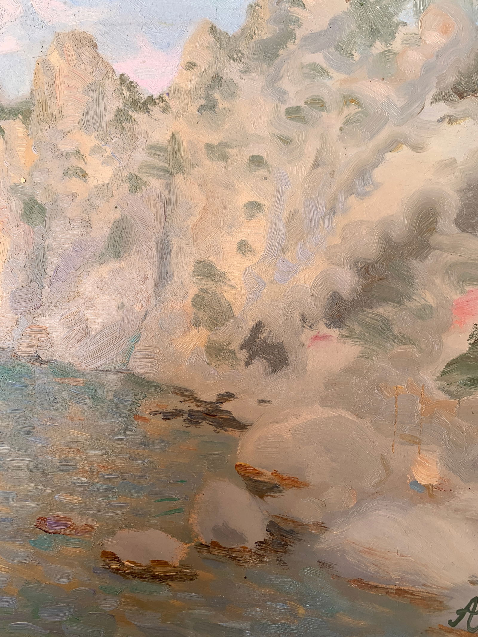 Oil painting Rocks in the morning Onyshchenko - 7