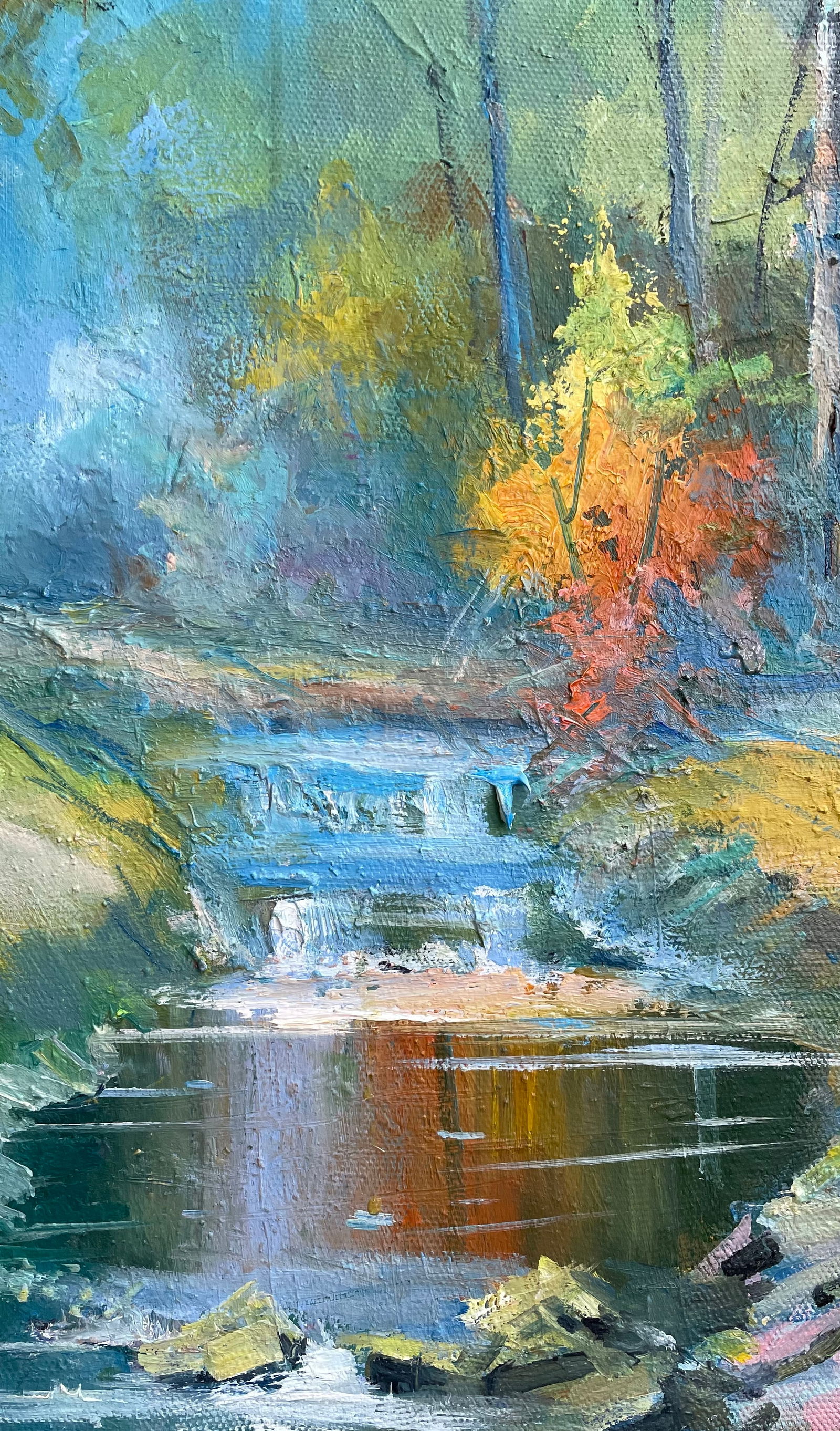 Oil painting Blooming in the Carpathian Ivan Romanyuk - 2