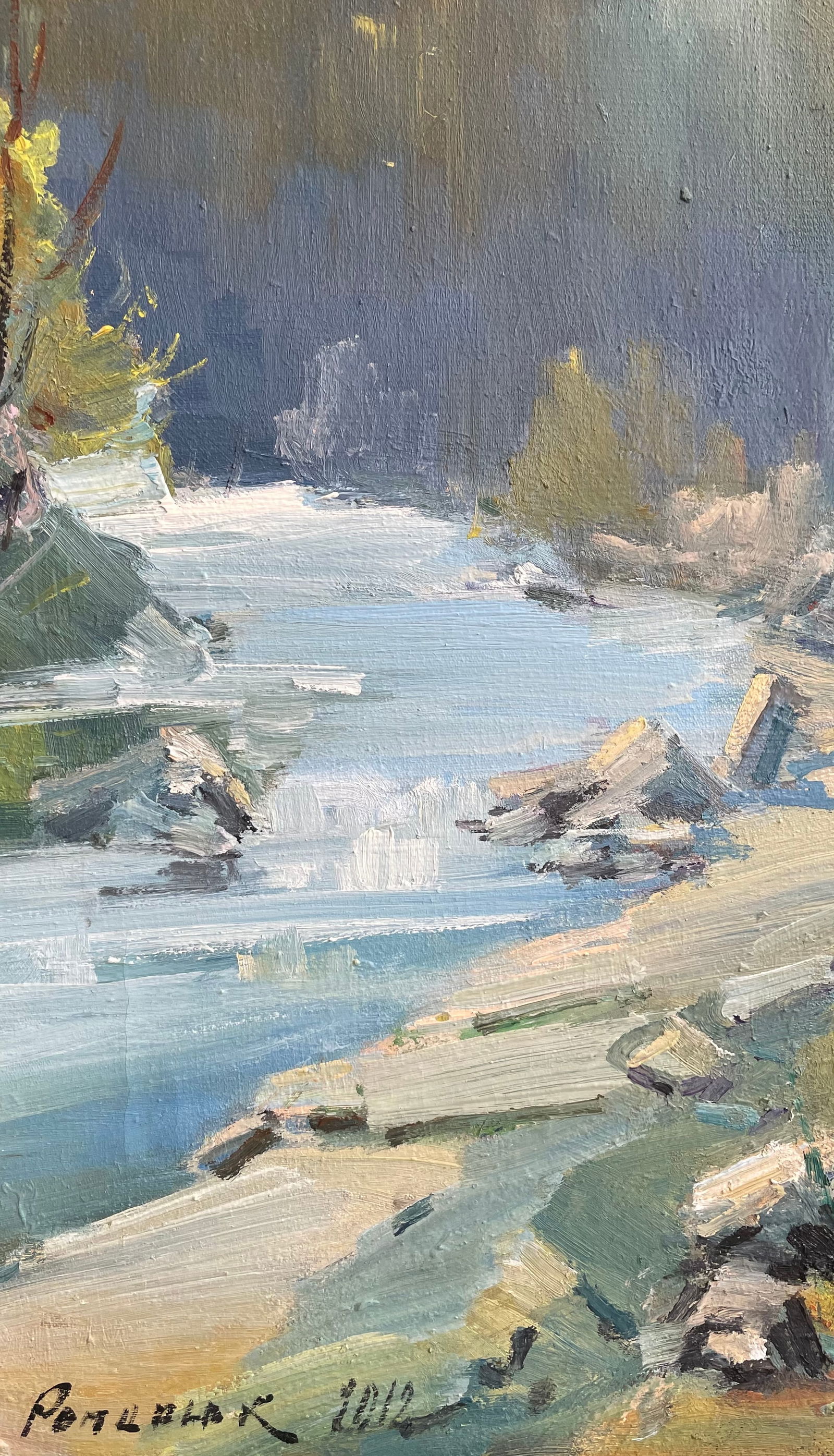 Oil painting Lonely mountain Ivan Romanyuk - 2