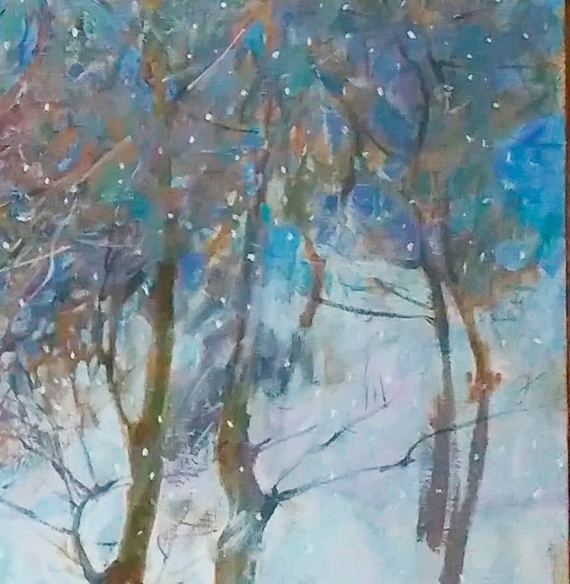 Oil painting Winter garden Serg Kovalenko - 11