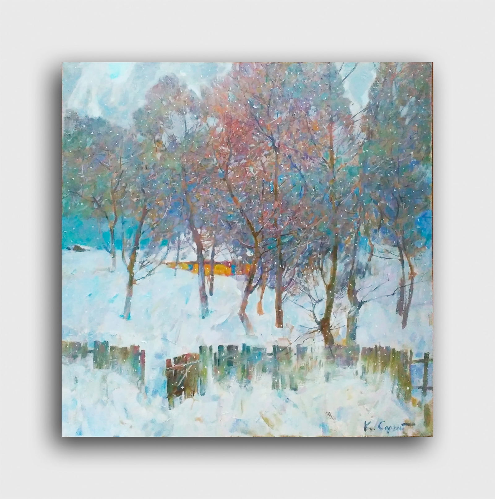 Oil painting Winter garden Serg Kovalenko - 2