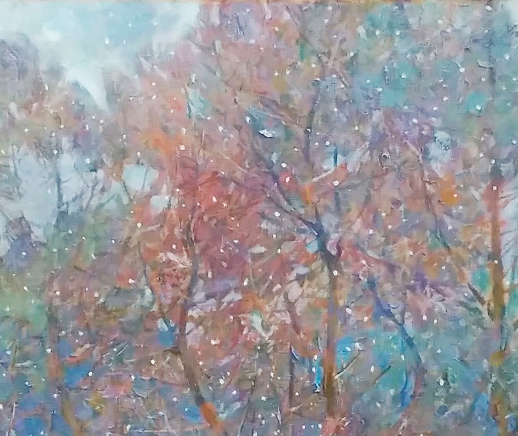 Oil painting Winter garden Serg Kovalenko - 4