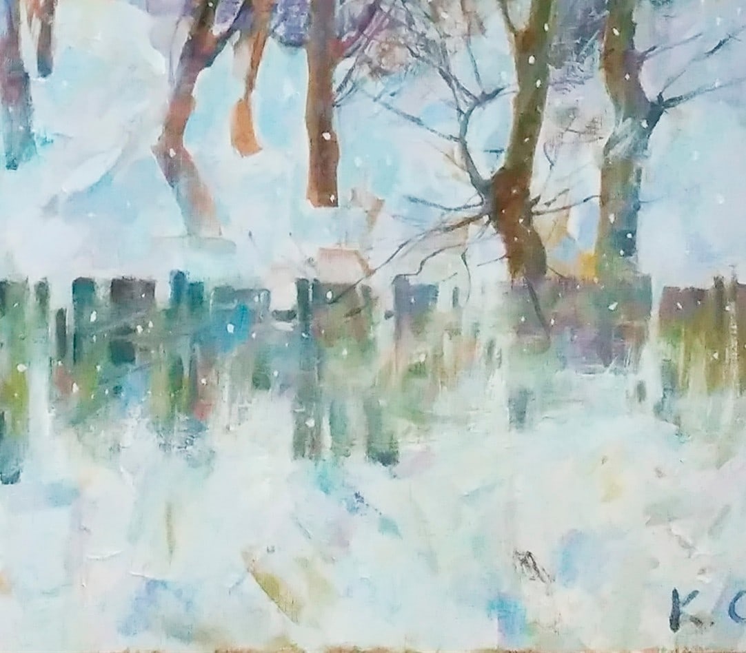 Oil painting Winter garden Serg Kovalenko - 8