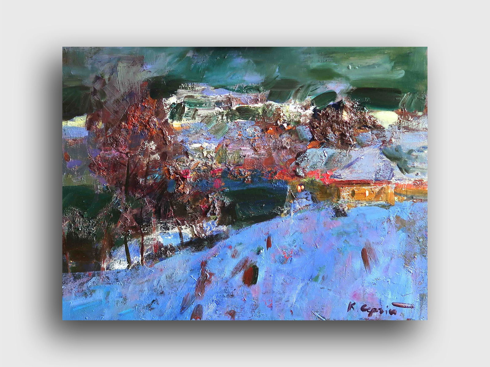 Oil painting Winter Serg Kovalenko - 2