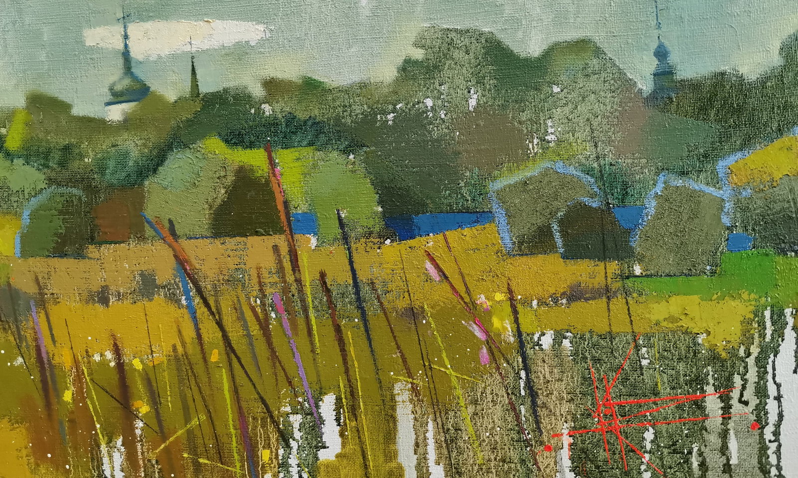 Abstract Oil painting Panorama our time Oksana Kyrylenko - 3