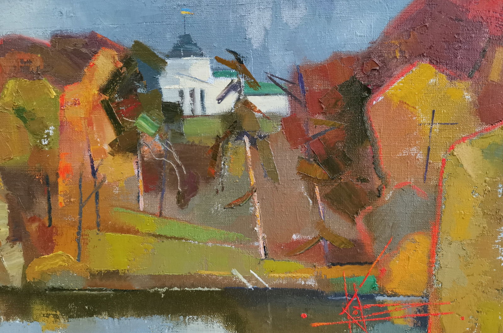 Abstract Oil painting Our land Oksana Kyrylenko - 3