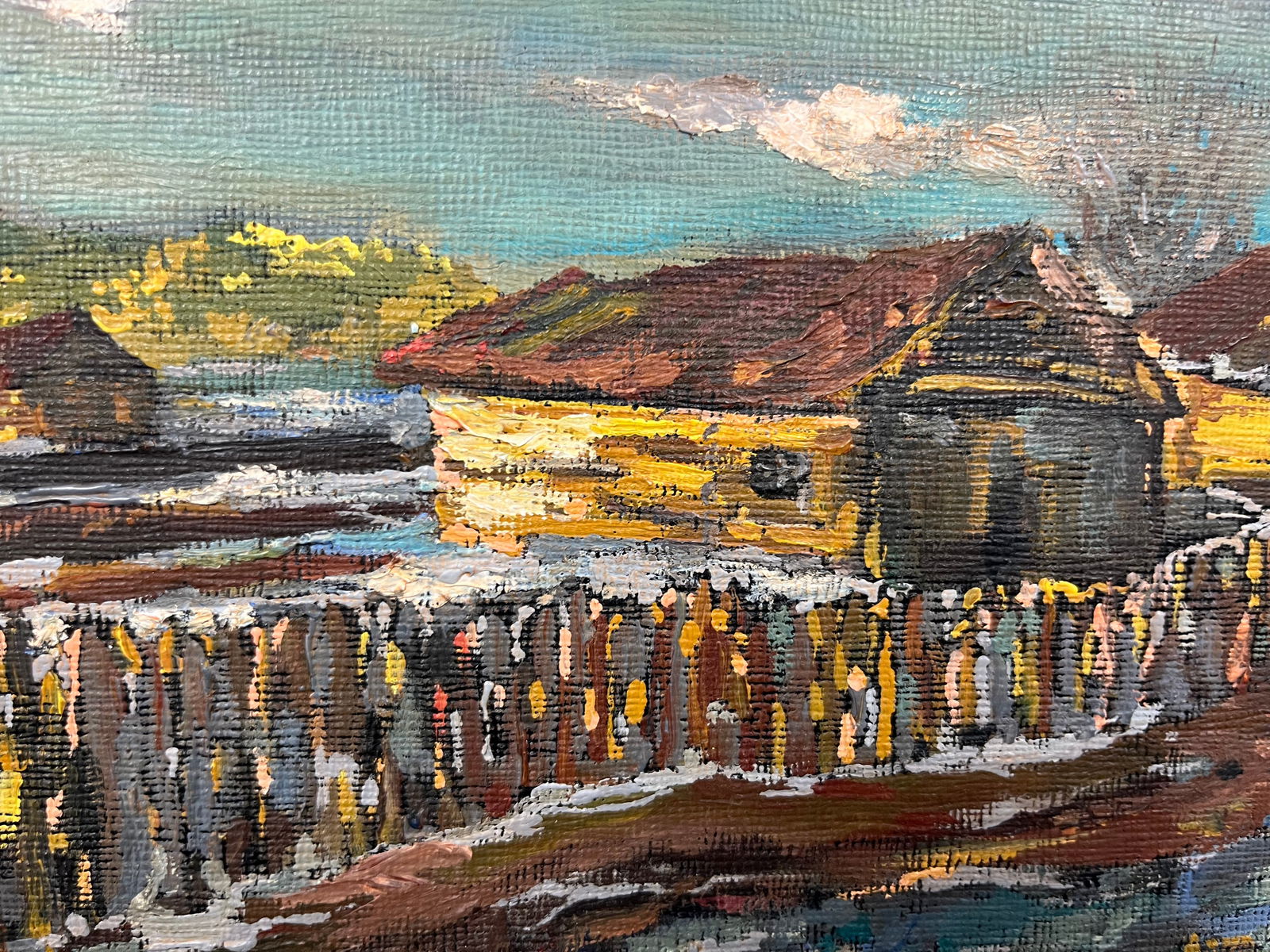 Oil painting Early spring Krikhatsky - 3