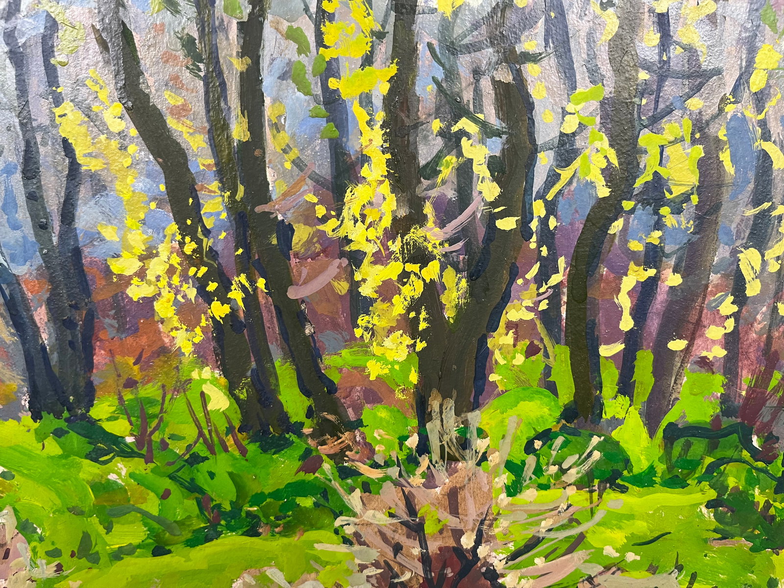 Oil painting Spring forest Kolosovsky G. - 5