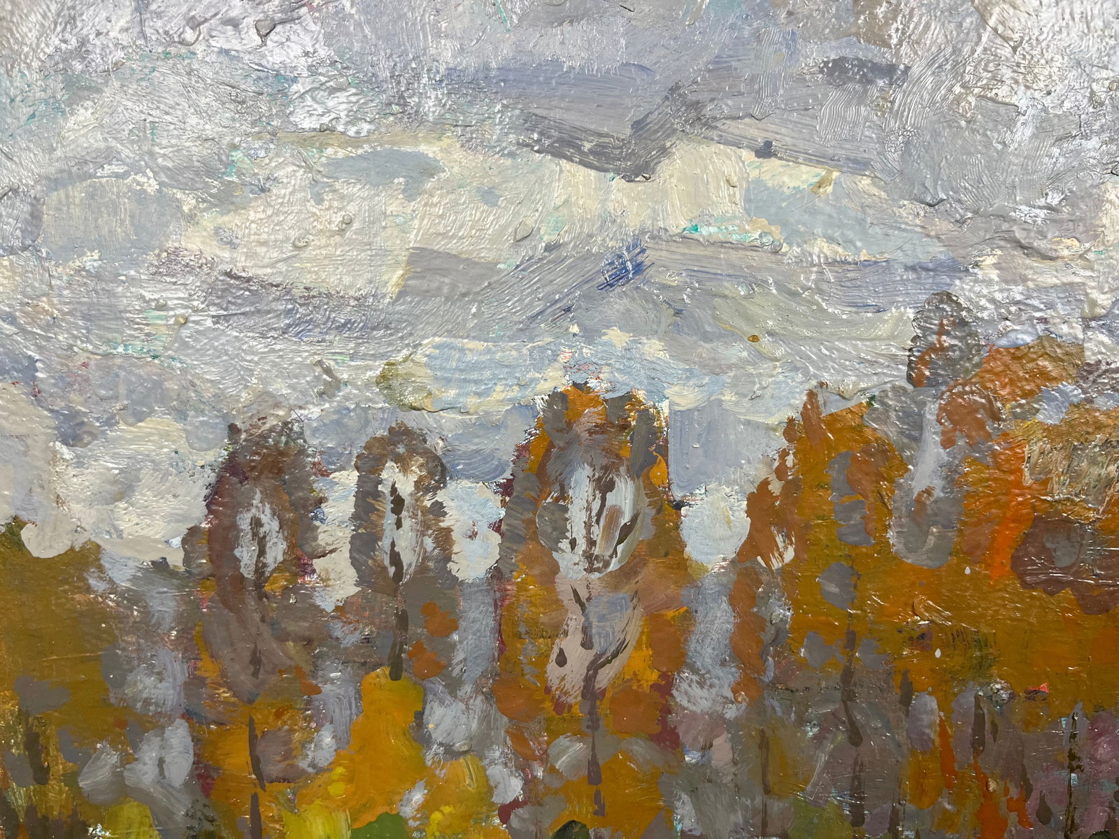 Oil painting Autumn forest Kolosovsky G. - 2