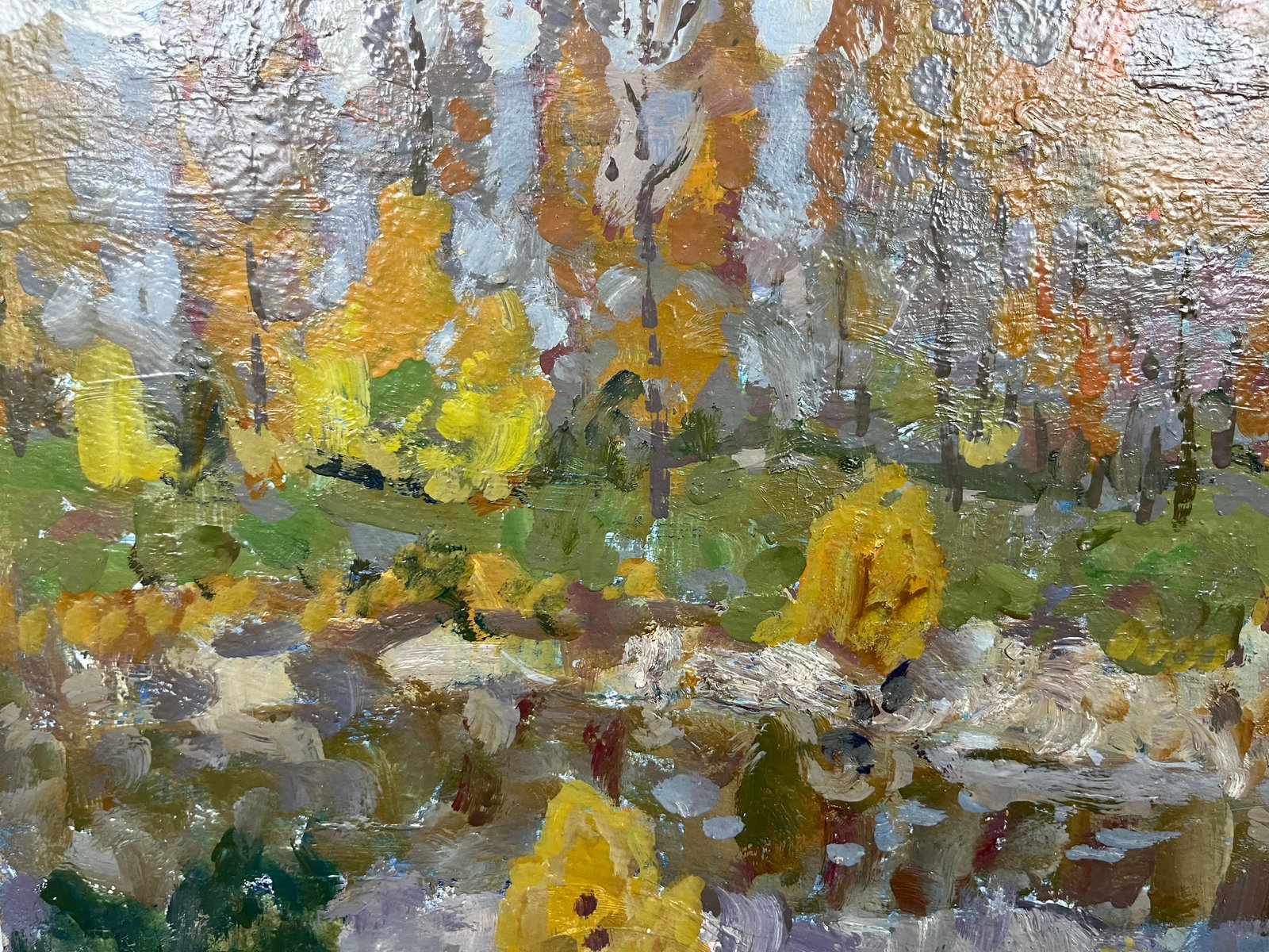 Oil painting Autumn forest Kolosovsky G. - 5