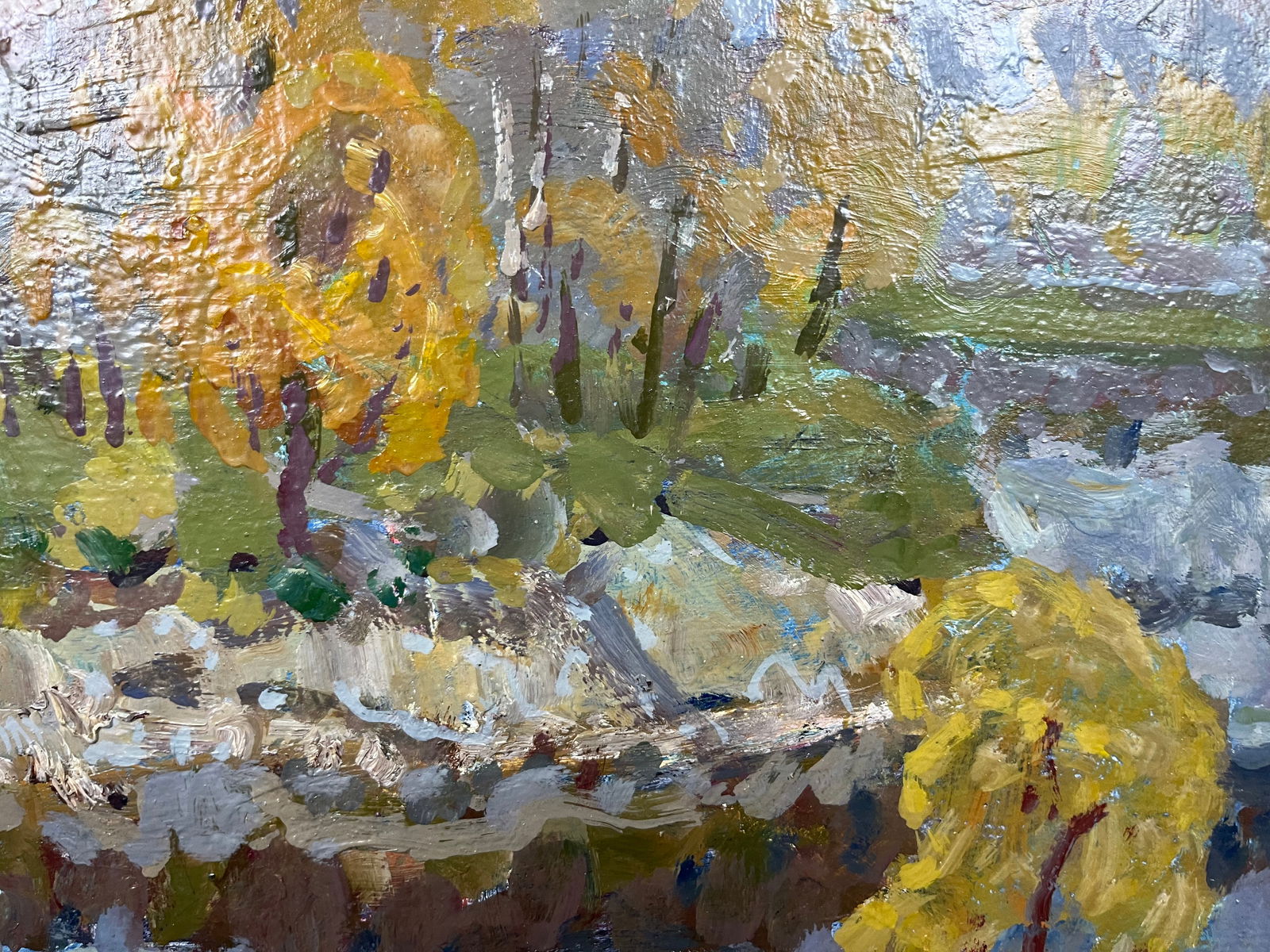 Oil painting Autumn forest Kolosovsky G. - 7