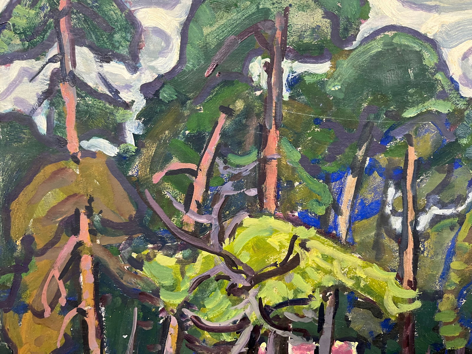 Oil painting House in the forest Kolosovsky G. - 2