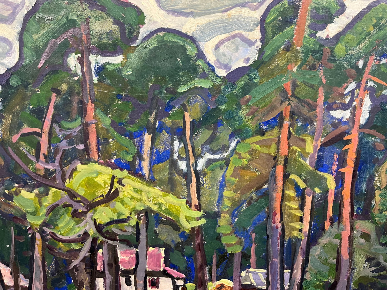 Oil painting House in the forest Kolosovsky G. - 3