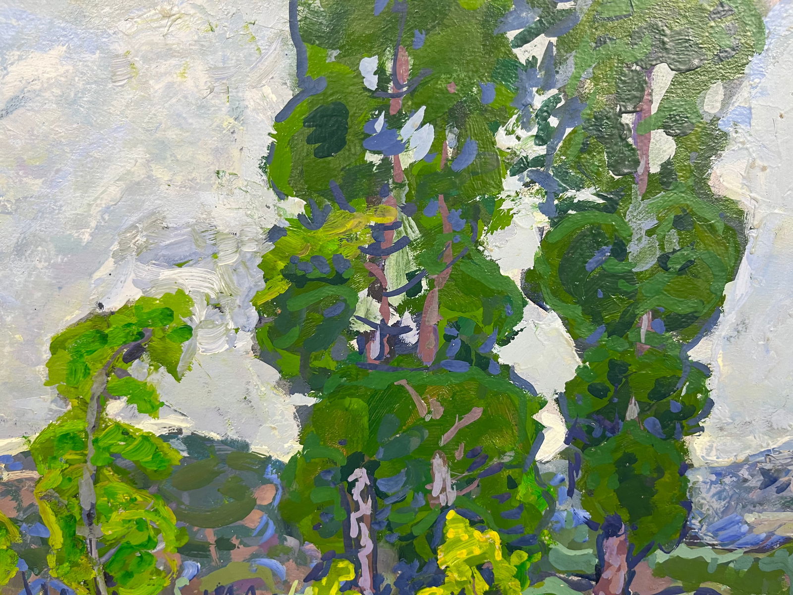 Oil painting Young poplars Kolosovsky G. - 3